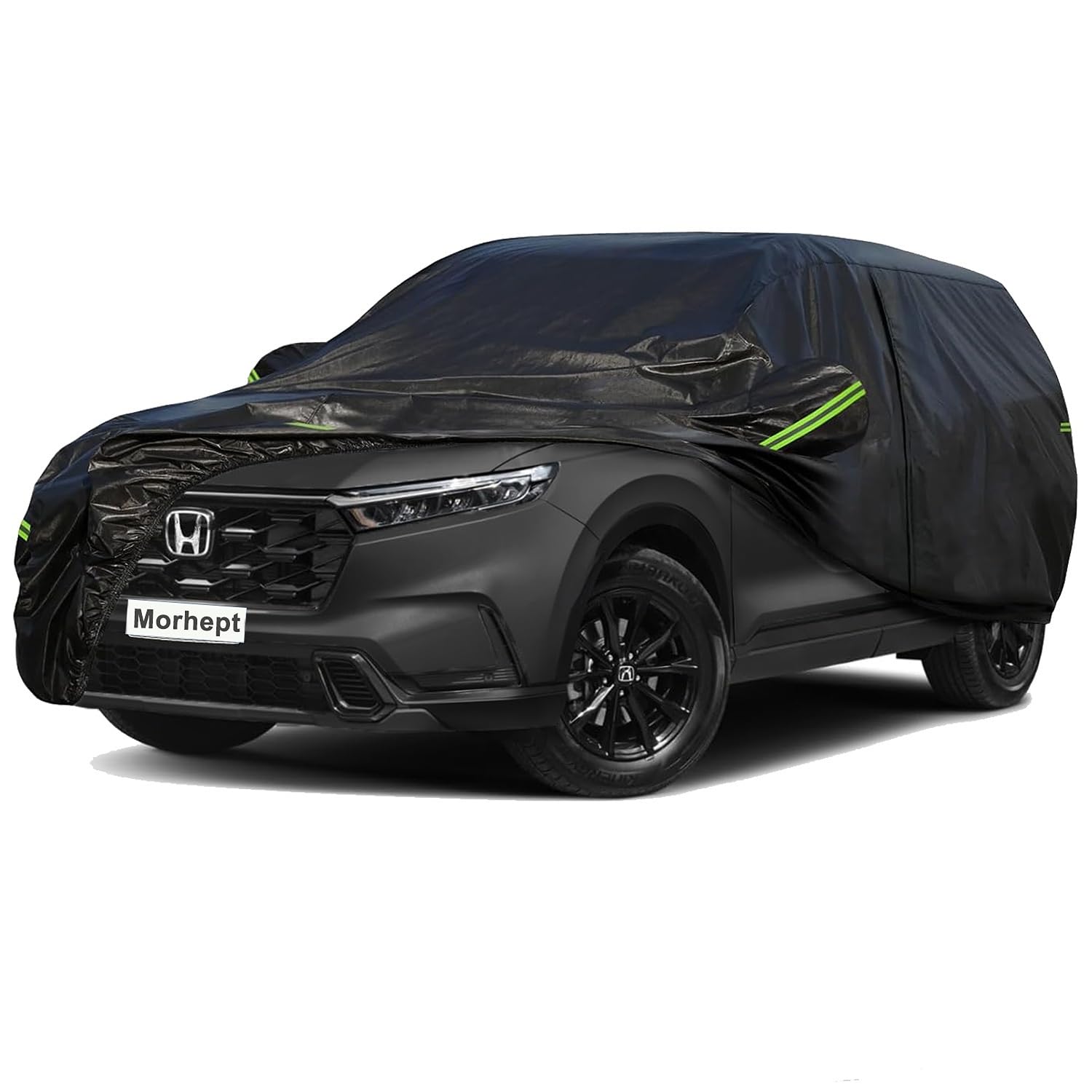 Morhept Suv Car Cover Custom Fit For Honda Crv, Waterproof All Weather Full Exterior Cover Rain Snow Uv Protection Cover With Do