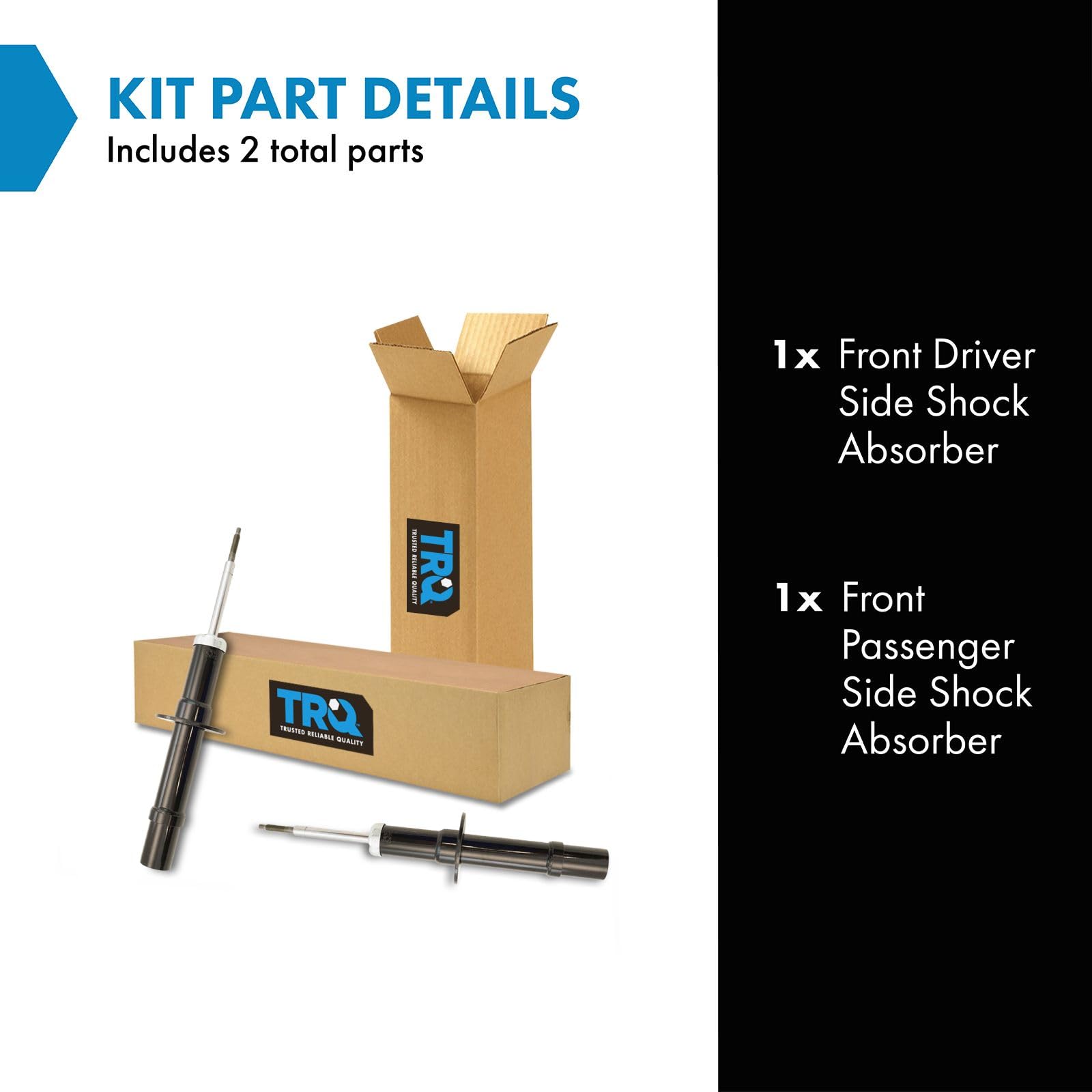 Trq Front Shock Absorber Set Compatible With 2005-2017 Chrysler 300 2017-2020 Dodge Challenger 2007-2016 Charger 2005-2008 Magnu