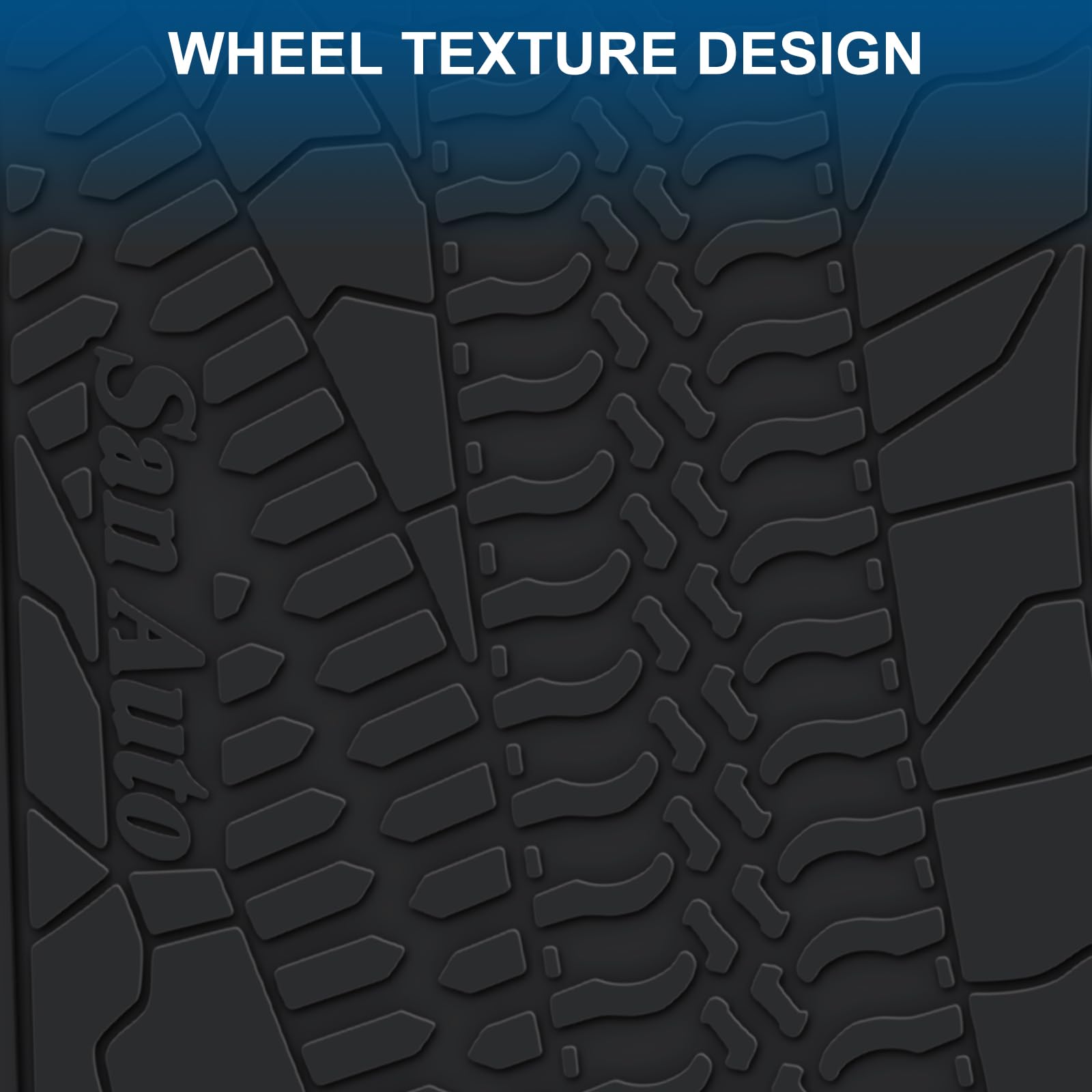 San Auto Car Floor Mat For Jeep Wrangler 4 Door Sahara Rubicon Jk 2014 2015 2016 2017 2018 Full Set 4 Pieces Custom Fit Full Bla