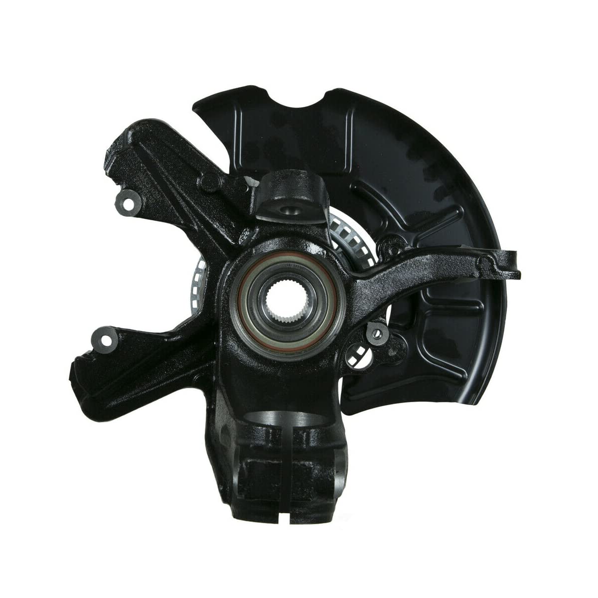 Autoshack Front Steering Knuckle & Wheel Bearing Hub Assembly 5 Lugs With Abs Driver Side Replacement For 1998-2010 Vw Beetle 1999-2006 Golf Jetta 2007-2010 Golf City 1.8L 1.9L 2.0L 2.5L Fwd Kn100009