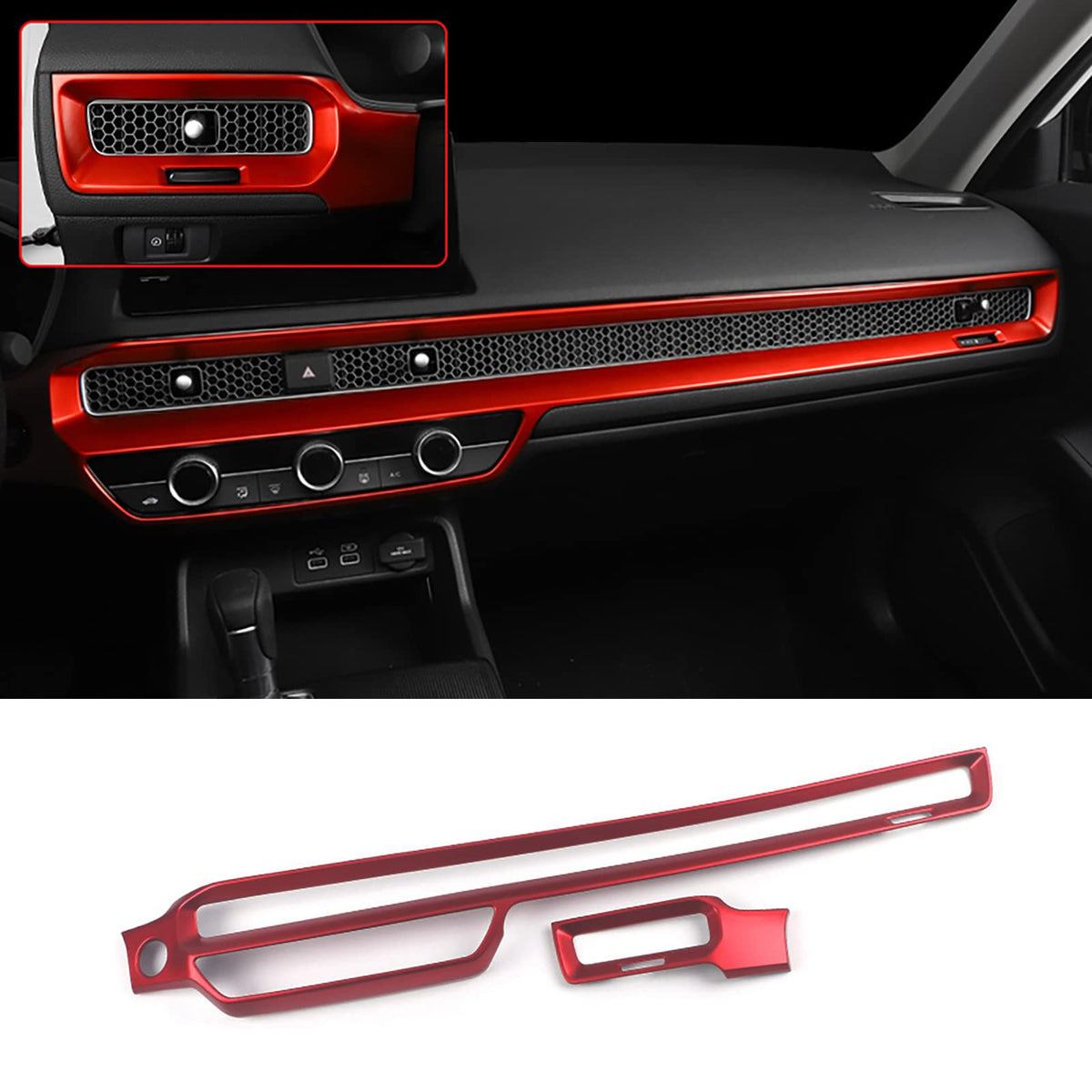 KELEIMAI Car Accessories Fit for Honda Civic 11th Gen 2022 2023 2024 2025 Sedan Hatchback LX EX EX-L Sport Touring Inner Dashboa