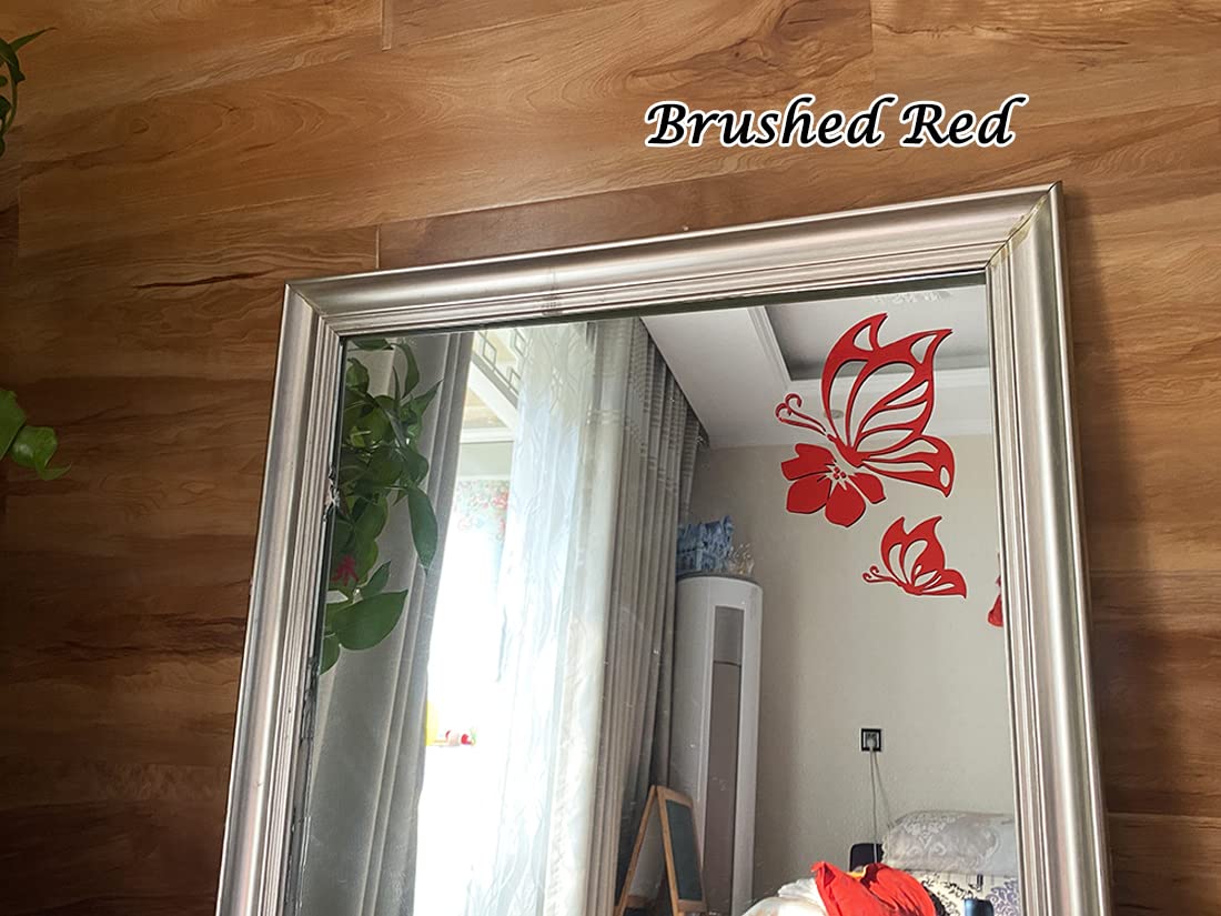 Leniutor 5Pcs Butterfly Car Decal Set, Waterproof Vinyl Butterflies Sticker for Cars Women Girl Car Stickers Beautiful Reflectiv