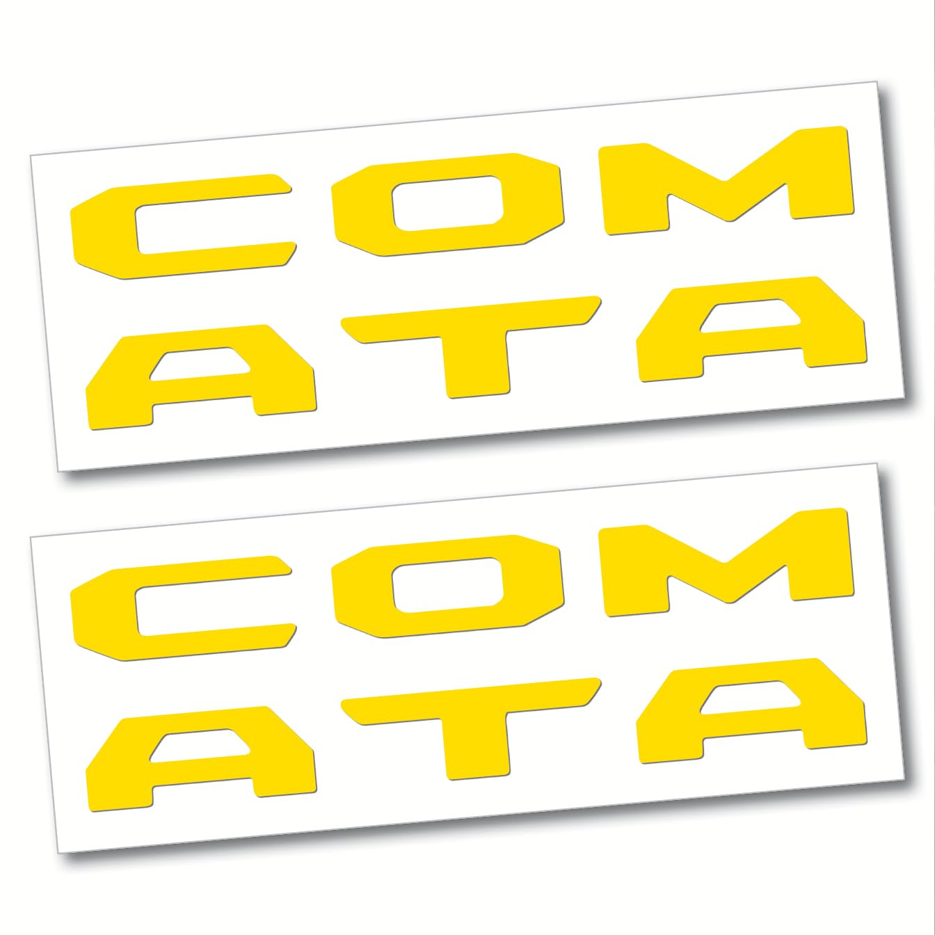 (2 Sets) Prime Series UV Weatherproof Vinyl Decals for Glove Box Dashboard Letter Inserts Compatible 2016-2023 Toyota Tacoma (Ma