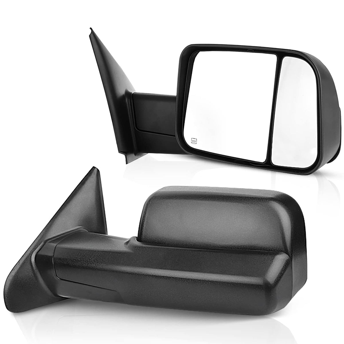 Eccpp Towing Mirrors Tow Mirrors Replacement Fit For 2002-08 For Dodge For Ram 1500 2500 Pickup Power Heated Towing Side Mirrors