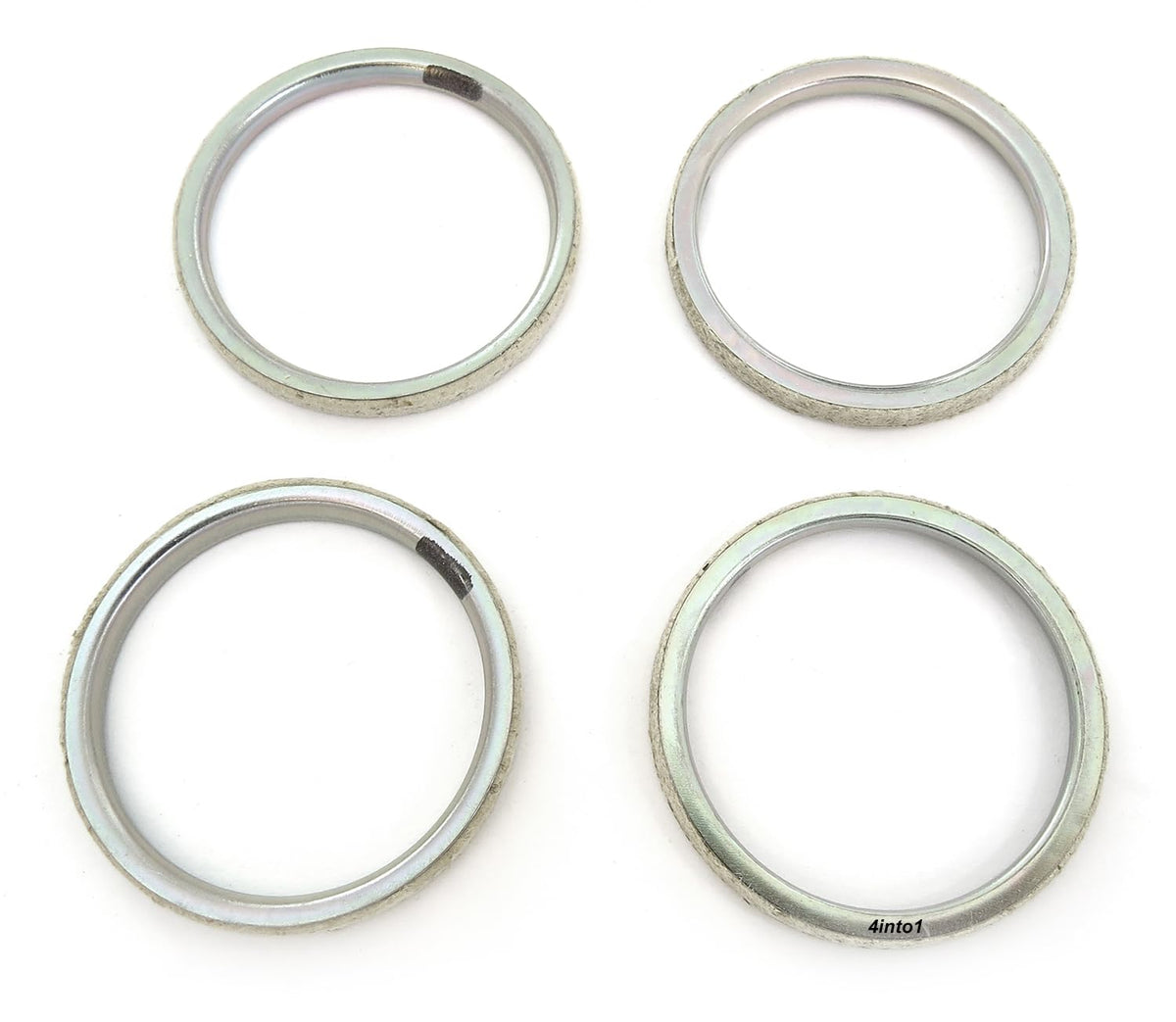 Set Of 4 Vesrah Exhaust Gaskets - 18291-028-306 - Compatible With Honda Cb350F Cb400F