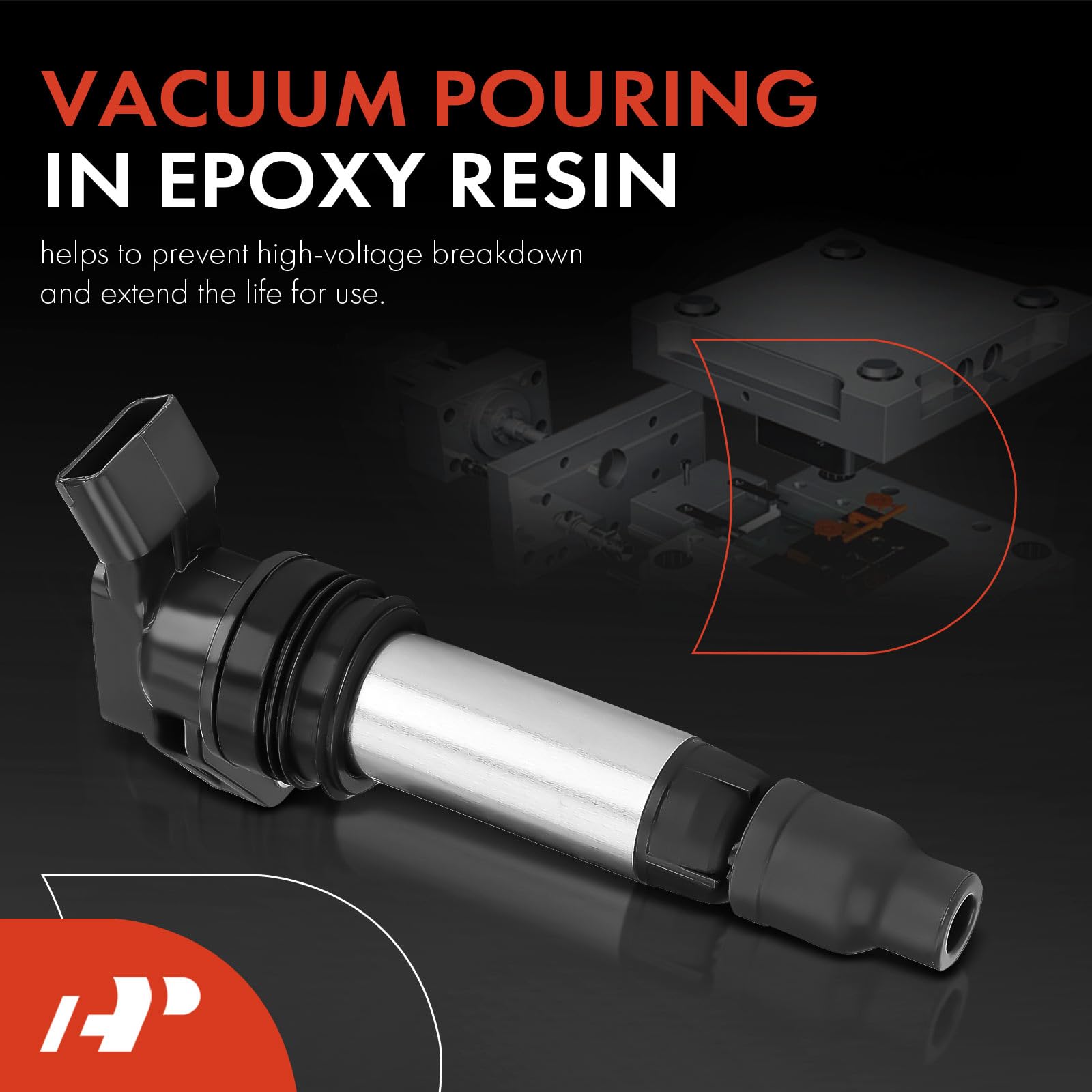A-Premium 6PCS Ignition Coil Packs Compatible with Land Rover and Volvo Vehicles - S60 2011-2016, S80 2007-2015, V60 2015, V70 2008-2010, XC60 2010-2016, XC70 2008-2015, XC90 2006-2014