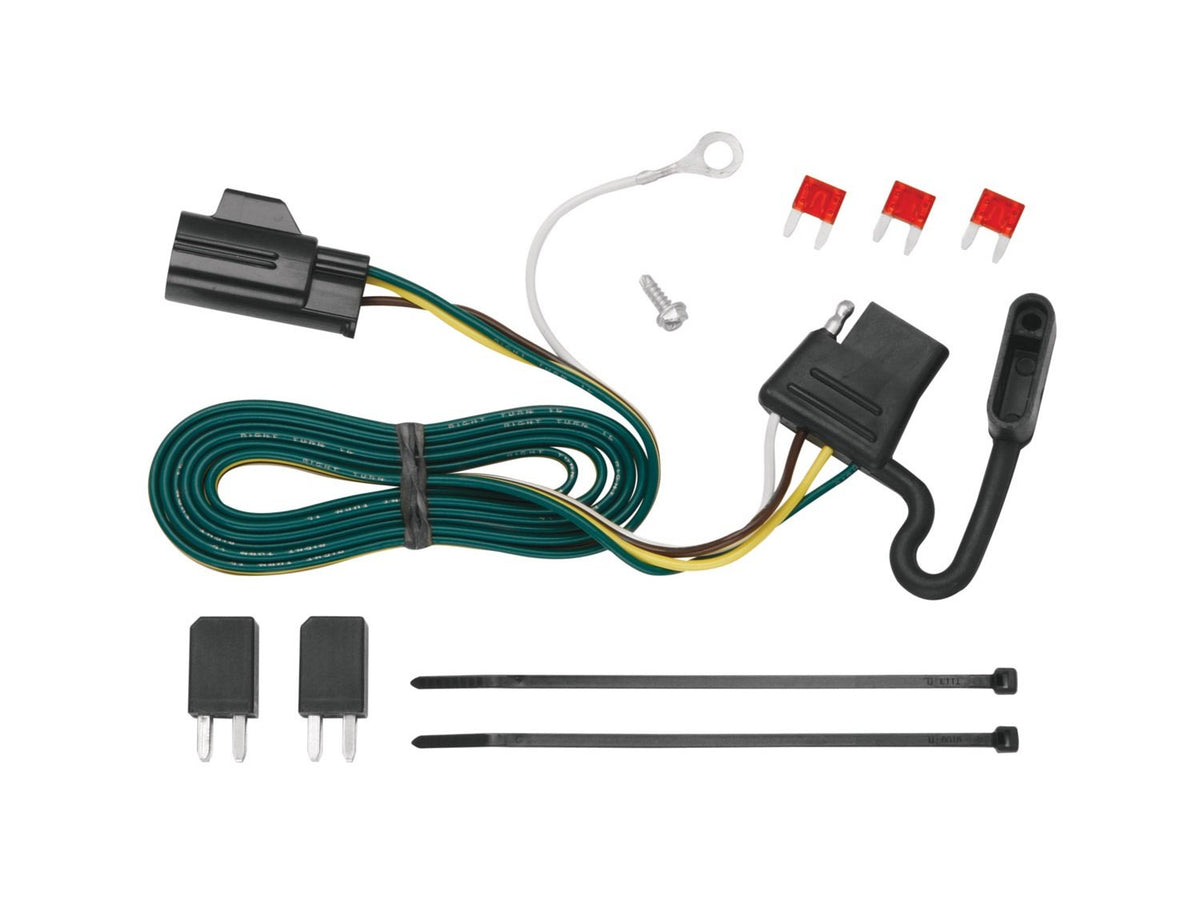 Tekonsha 118432 T-One® T-Connector Harness, 4-Way Flat, Compatable with 2007-2009 Chevrolet Equinox, 2007-2009 Pontiac Torrent, 2007-2009 Suzuki XL-7,Black