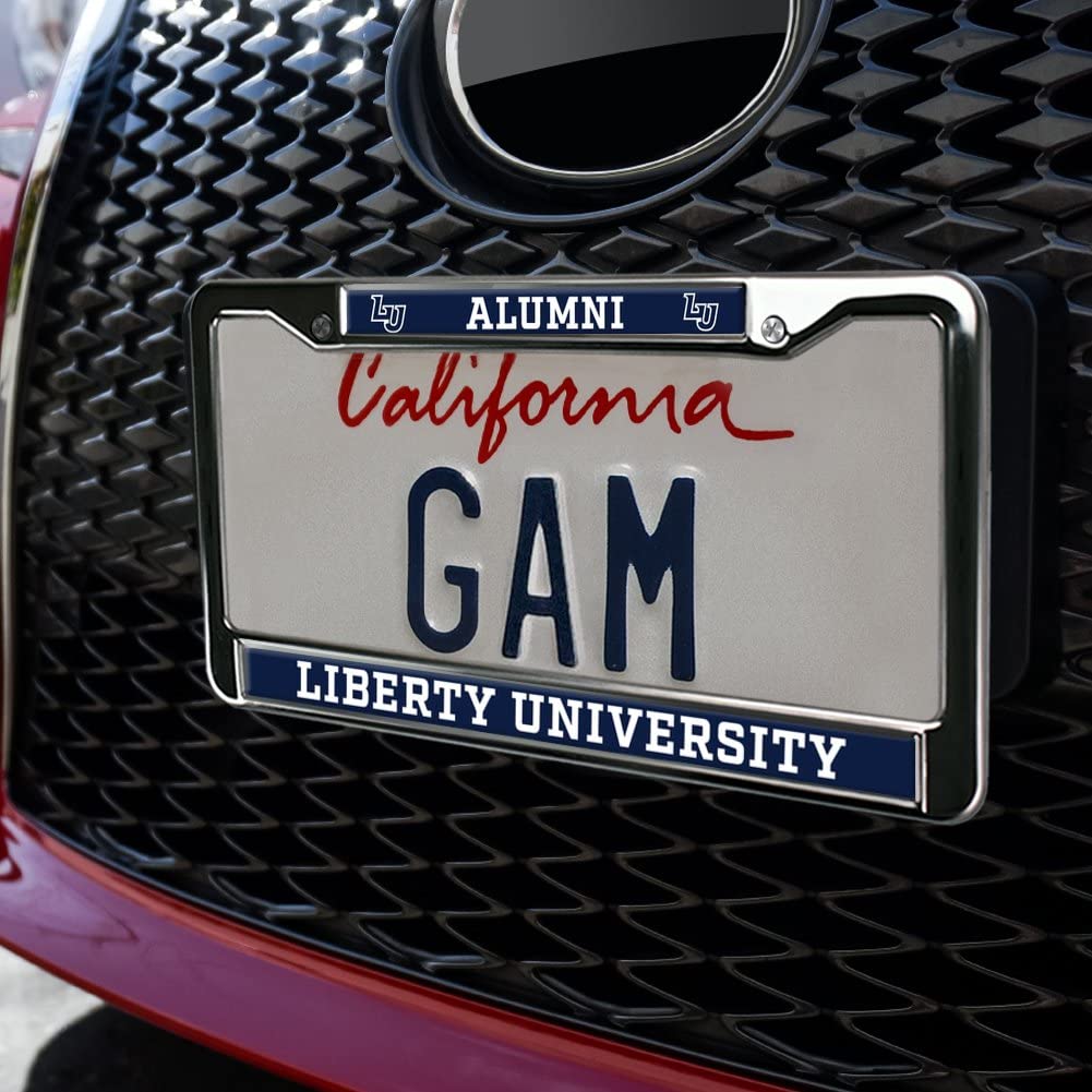 GRAPHICS & MORE Liberty University Alumni Metal License Plate Frame - Full Size, Standard, One Size, Durable Design