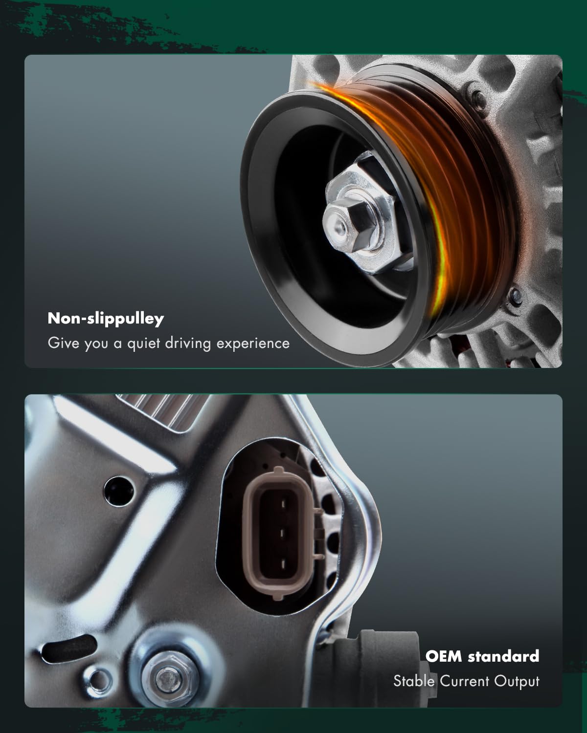 SCITOO Alternator Fits for Toyota Camry 1997 1998 1999 2000 2001 L4 2.2L, Solara 1999 2000 2001 L4 2.2L - 12V 80 Amp CW 5-Groove