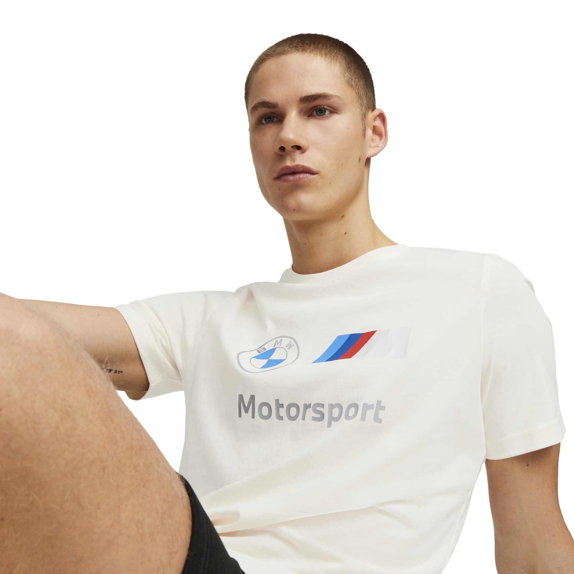 Puma Men'S Bmw M Motorsport Essentials Logo Tee, Pristine 23, Xx-Large