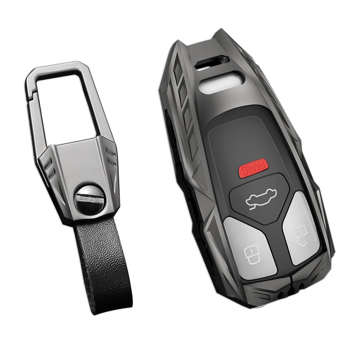 Ocezbiis for BMW Key Fob Cover,Keychain,Zinc Alloy Protection Car Key Case Compatible with 2 5 6 7 Series X1 X2 X3 X5 X6 X7 Hold
