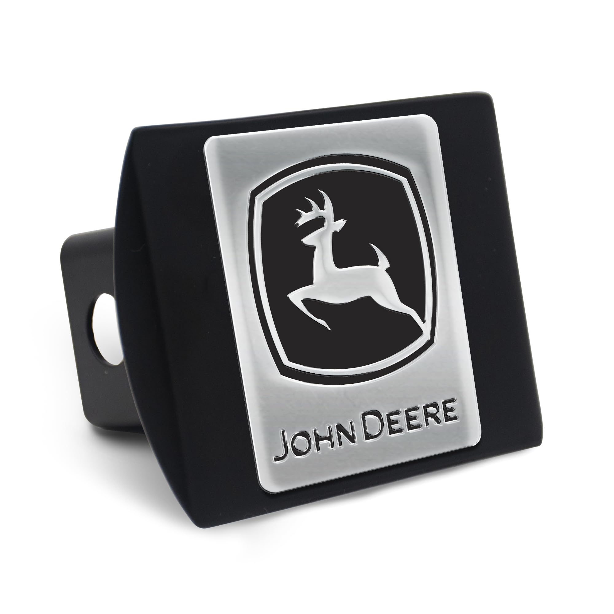 WinCraft Hitch Cover- Metal Emblem John Deere Black