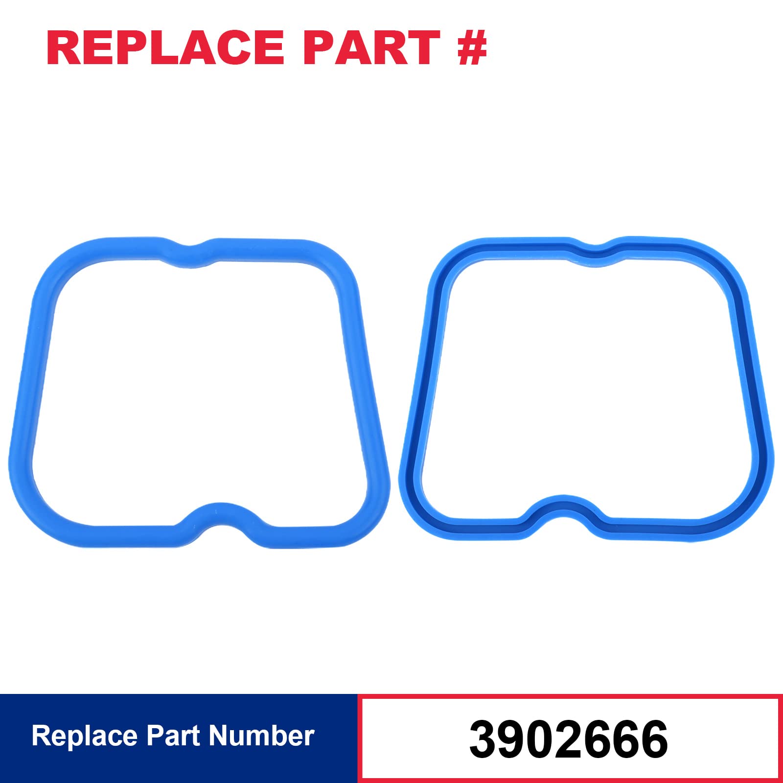 5.9 Cummins Valve Cover Gasket Seal Set (6Pcs) Fit For 1989-1998 Ram 2500 3500 D250 D350 W250 W350 Cummins 12V 6B 6Bt 5.9L Repla