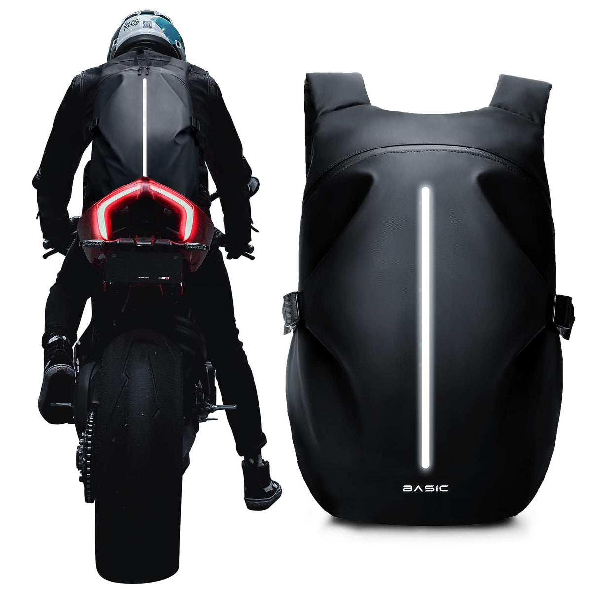 Weplan Motorcycle Backpack, Motorcycle Backpacks For Men And Women, Waterproof Motorcycle Backpacks, Helmet Bag Bookbag For Ridi