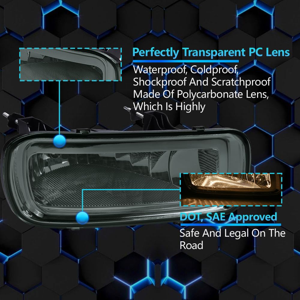 G-Plus Front Bumper Fog Lights Lamps Compatible With 2004 2005 2006 Ford F150 Lincoln Mark Lt Pickup Truck Driver And Passenger