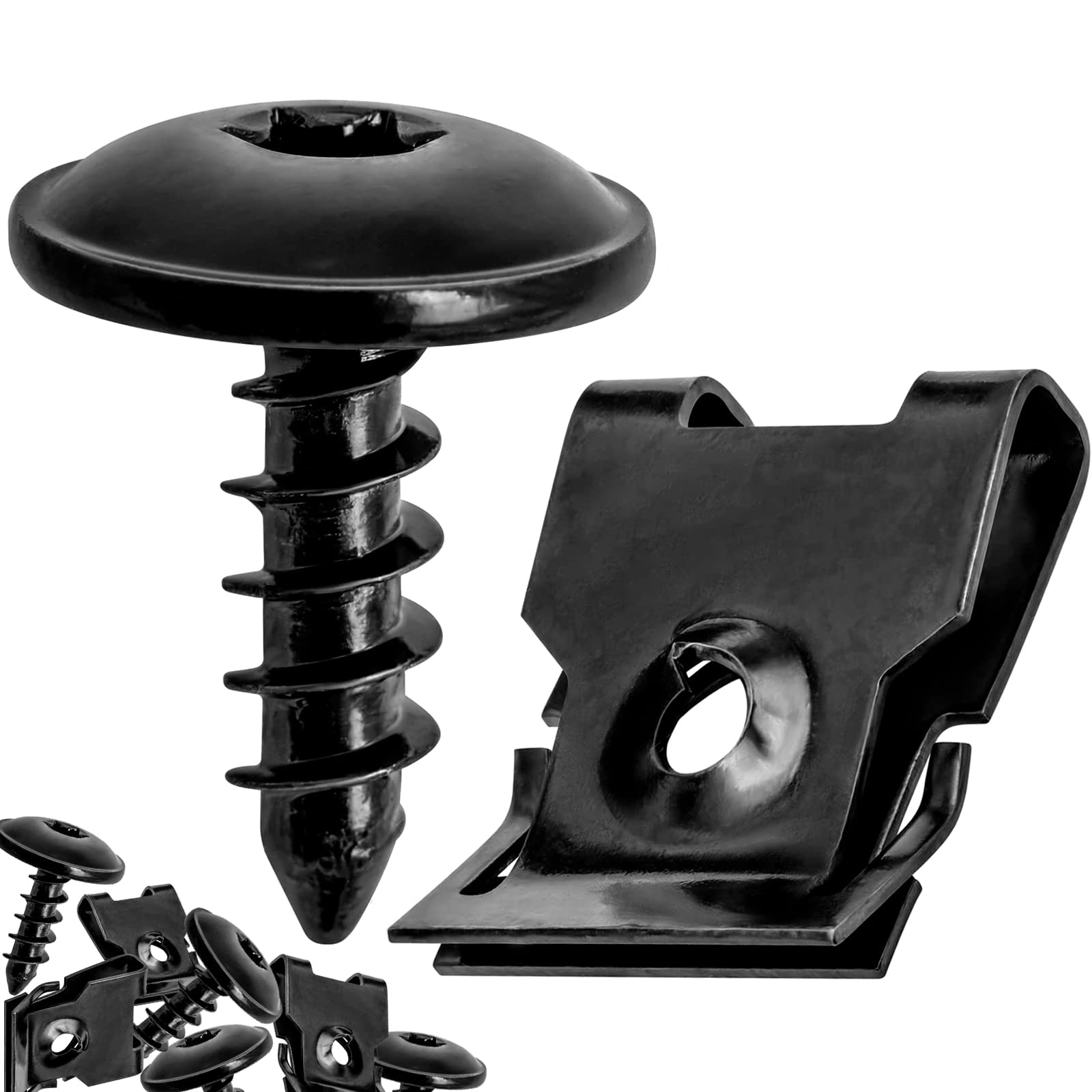 Aoit 15Pcs Screws Clips For Front Bumper Cover Fender Liner Splash Shield Grille - Bolts U Nut Kit Replacement N90974701 Fit For