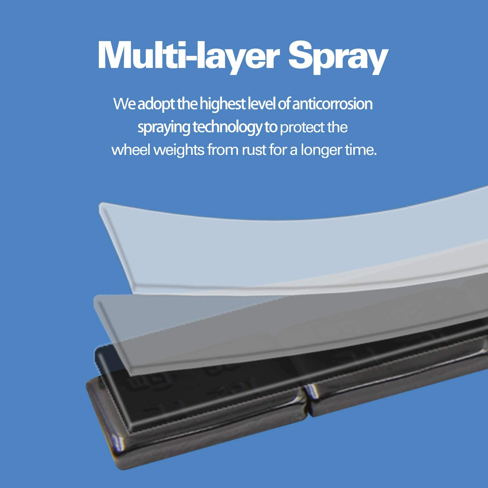 Ckauto 4 Boxes, 288Pcs, 1Oz, Black, Adhesive Stick On Wheel Weights, Easypeel Tape.Low Profile, 72 Oz/Box, Us Quality