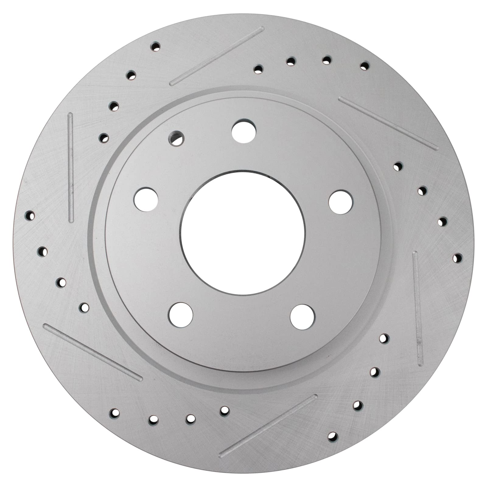 Trq Rear Performance Brake Rotors Set Premium G-Coated Compatible With 2014-2021 Mazda 6