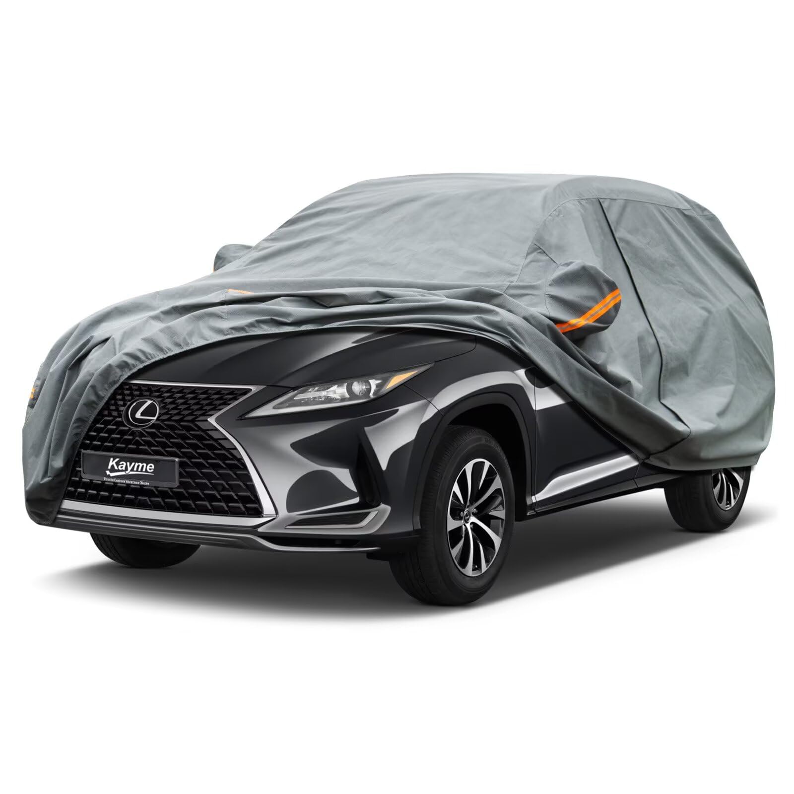 Kayme Heavy Duty Car Cover Custom Fit Lexus Rx Rx330 Rx350 Rx450 Rx500, Waterproof All Weather For Automobiles, Full Exterior Co