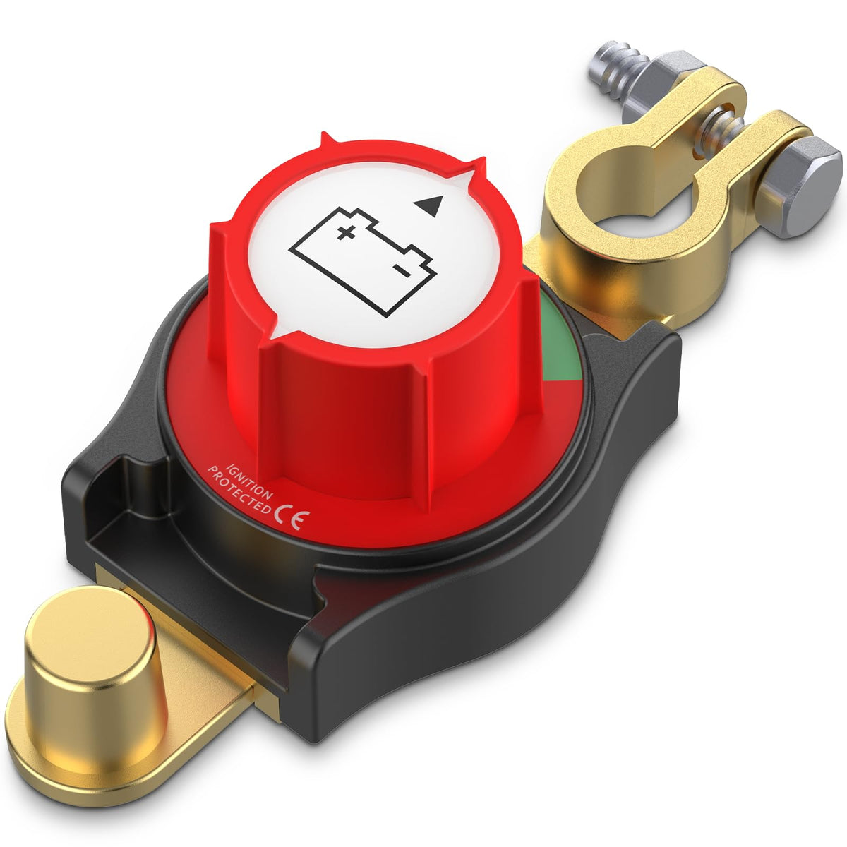 Ktrovnn Battery Disconnect Switch, Car Battery Disconnect Switch 12V-48V, 3Rd Generation Top Post Battery Disconnect Switch Heav