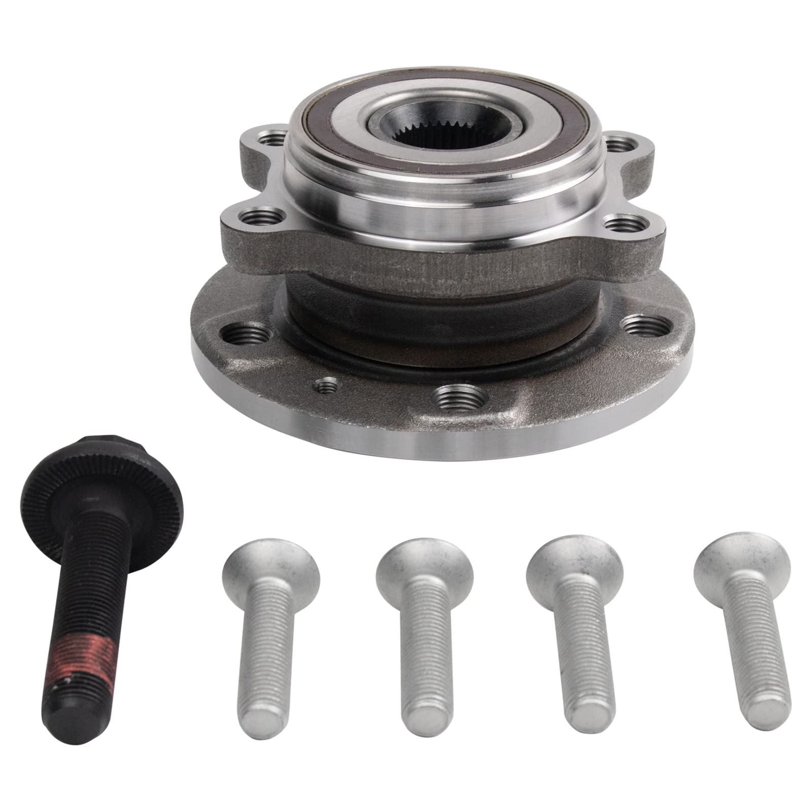 Trq Wheel Hub & Bearing Assembly W/Hardware Kit For Tt Golf Passat Jetta