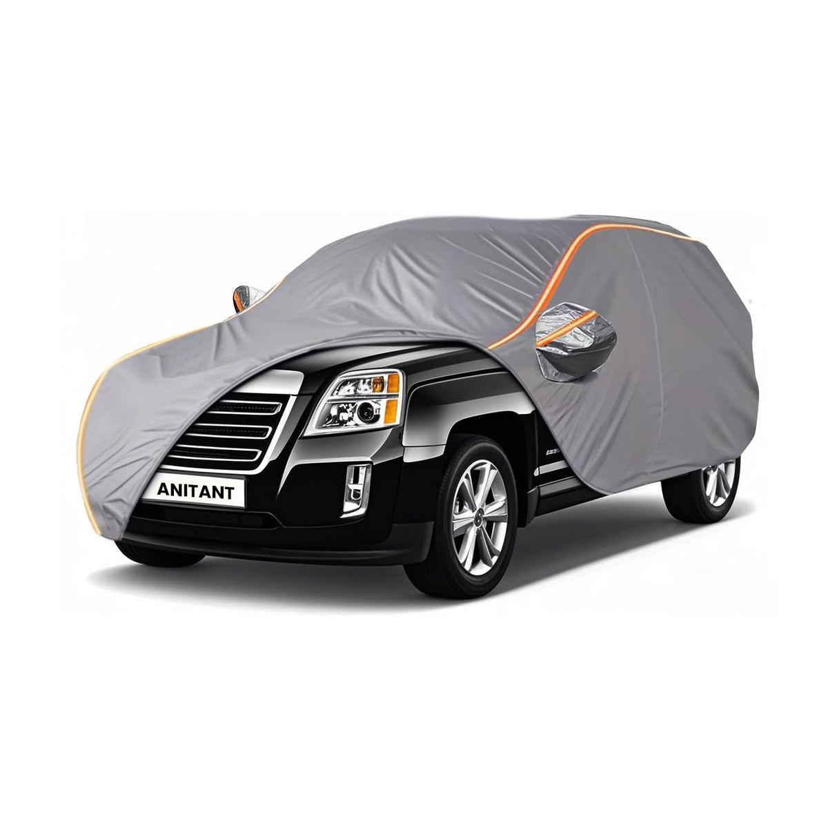 ANITANT Custom Fit GMC Terrain Car Cover 2010-2025 Outdoor Waterproof Car Cover All Weather with Door Zipper Cotton Lining Scrat