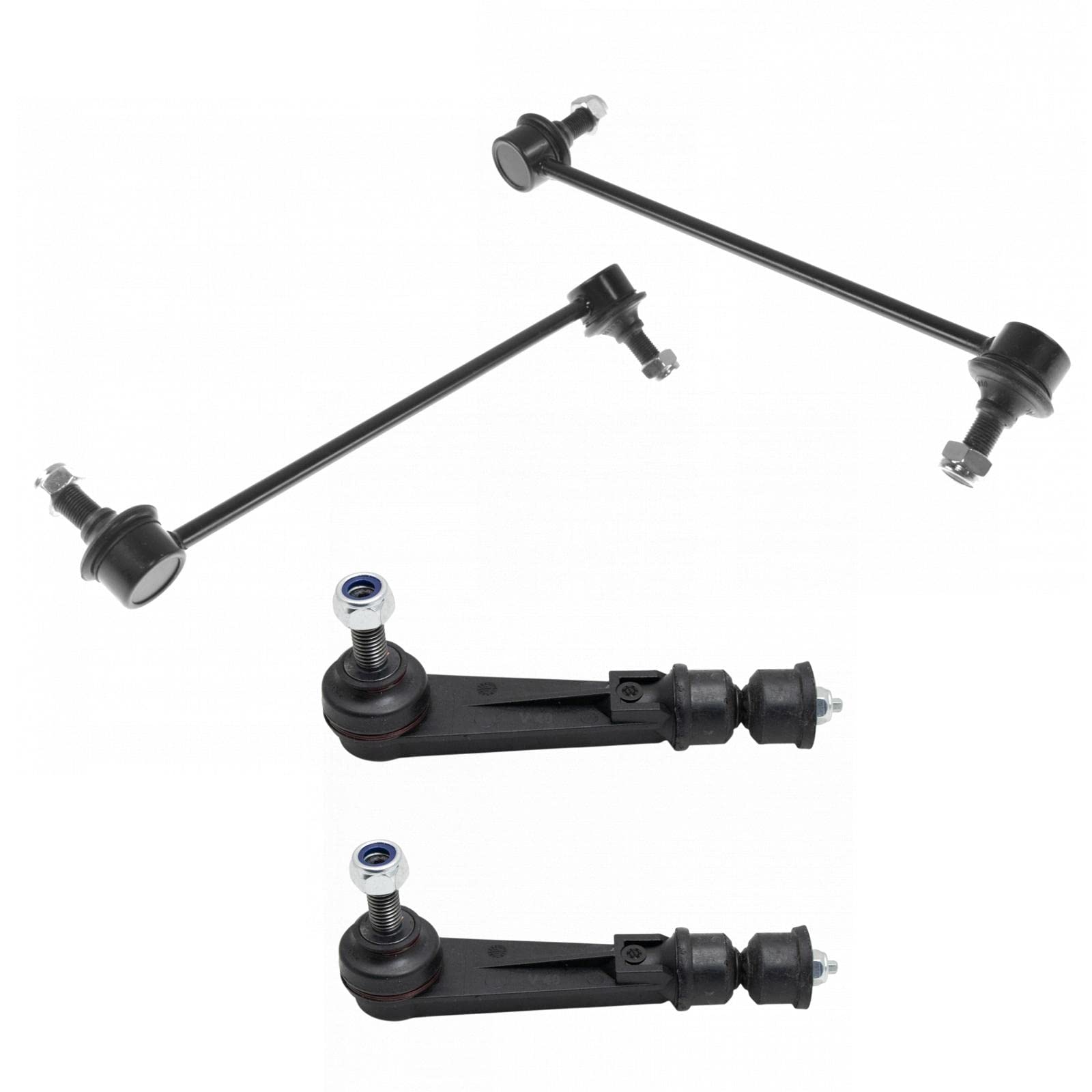 Trq Front & Rear Sway Bar Stabilizer Link Set Compatible With 2008-2017 Chevrolet Equinox 2010-2017 Gmc Terrain 2008-2009 Pontia