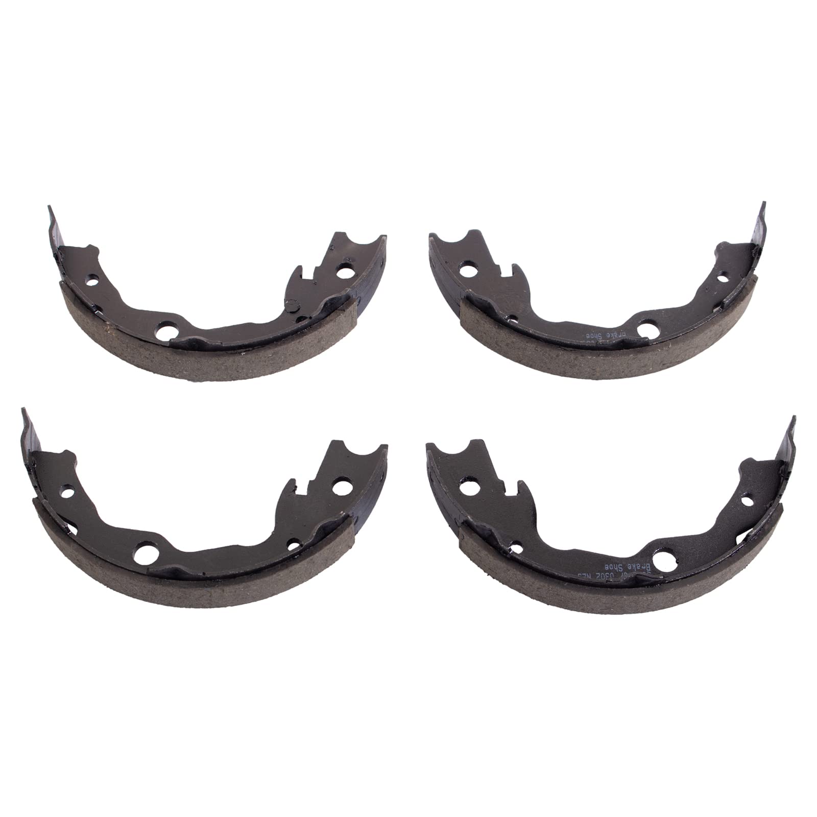 Trq Rear Brake Pad & Rotor Kit Brake Pads Brake Rotor Parking Brake Shoe Set Ceramic Compatible With 2009-2010 Pontiac Vibe 2009