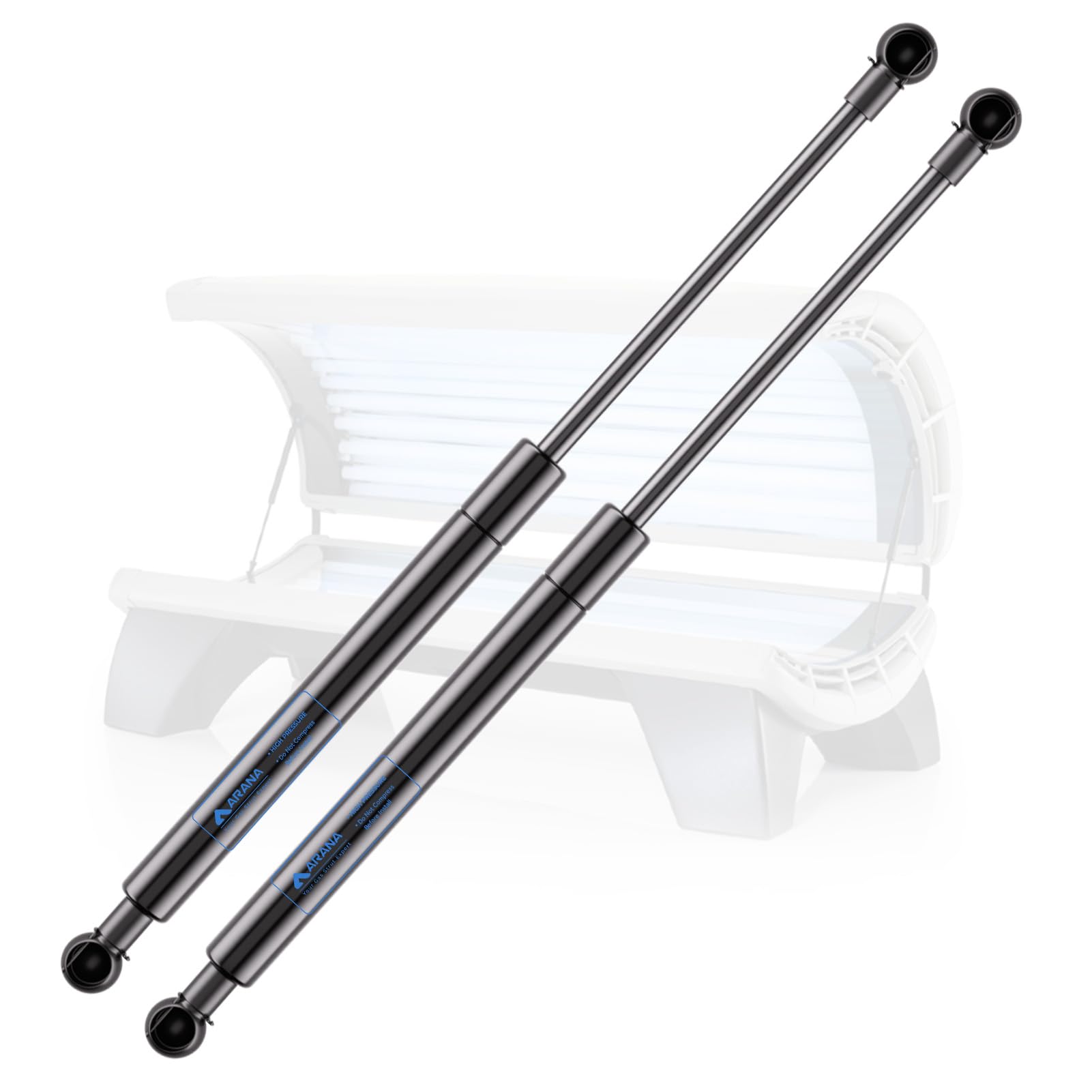 Arana 20 Inch 150 Lbs Gas Struts Lgp8-200-150, C16-17566 Gas Spring 20'' Bed Cover Shocks, Lift-Support For Heavy Duty Rv Bed Mu