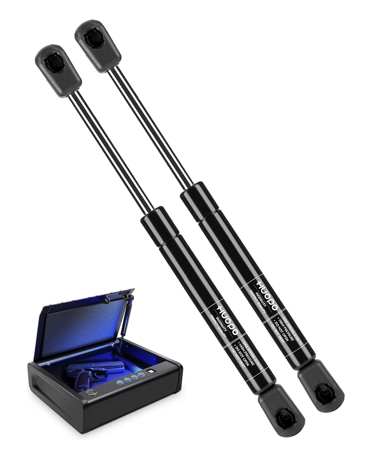 HUOPO C16-15120 13 inch 55lbs/245N Gas Strut for Leer Camper Shell Replacement Parts, Gas Shocks Spring Lift Support for Truck Cap, are Snugtop Topper Canopy, Toolbox Lid, Rear Hatch, RV Door, 2 PCS