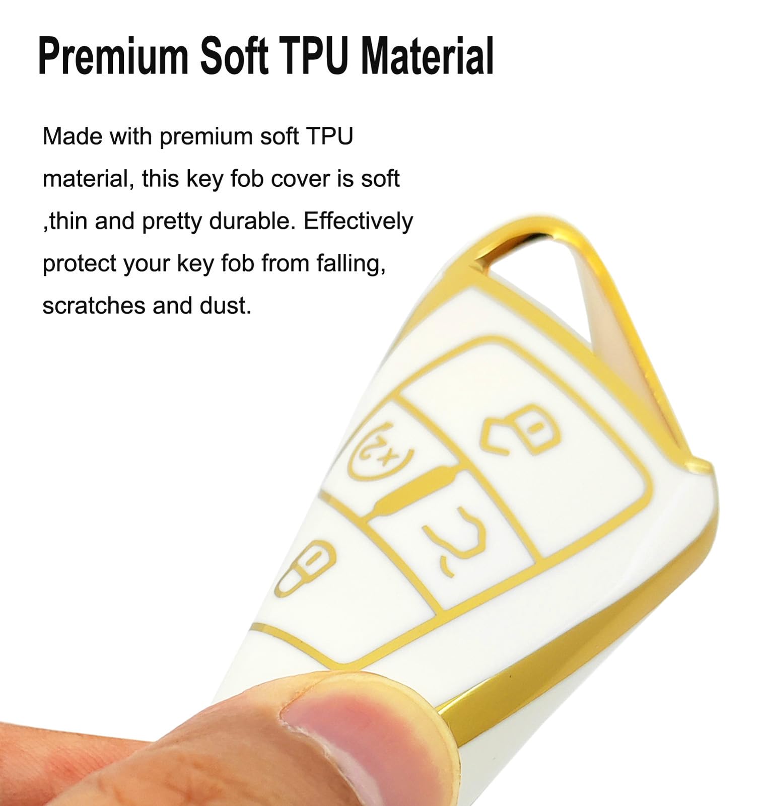 Arruweer Key Fob Cover For Vw Soft Tpu Key Fob Case Holder Protector Compatiable With Volkswagen Tiguan Atlas Jetta Passat Golf