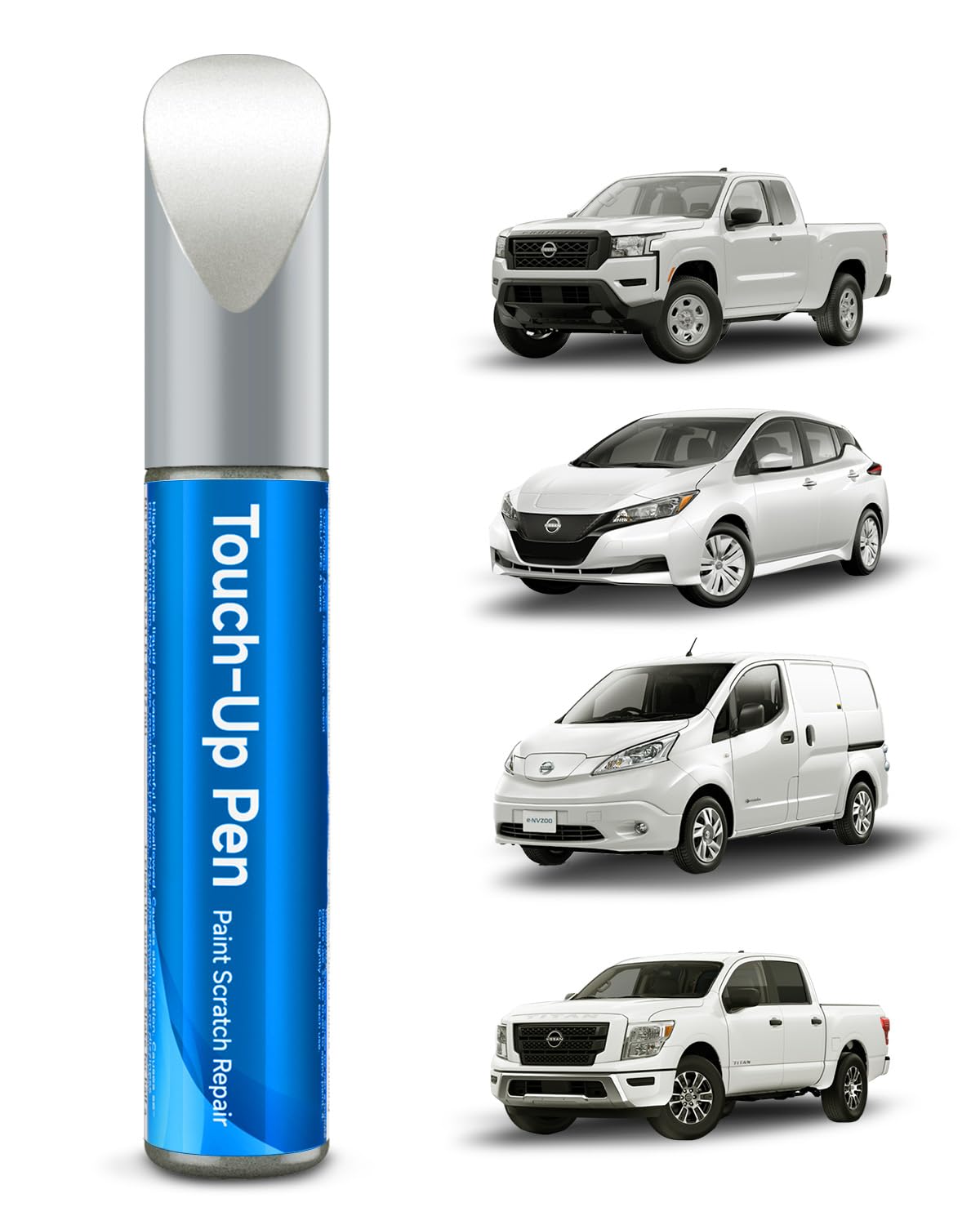 QAK Glacier White/White Touch Up Paint Compatible with Nissan Exact Match Touch Up Paint Car Scratch Repair