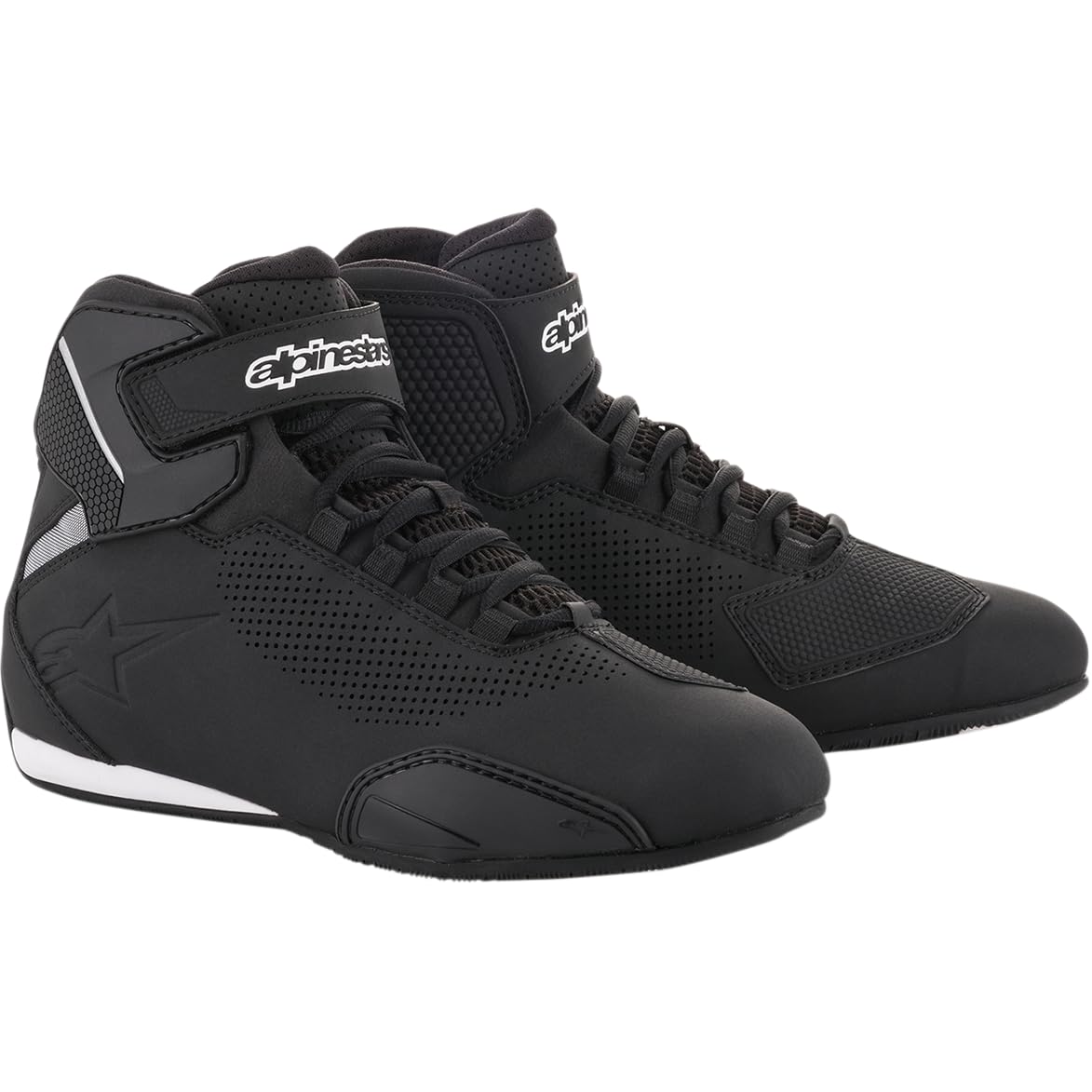 Alpinestars Mens Sektor Vented Street Motorcycle Shoe, Black, 7.5