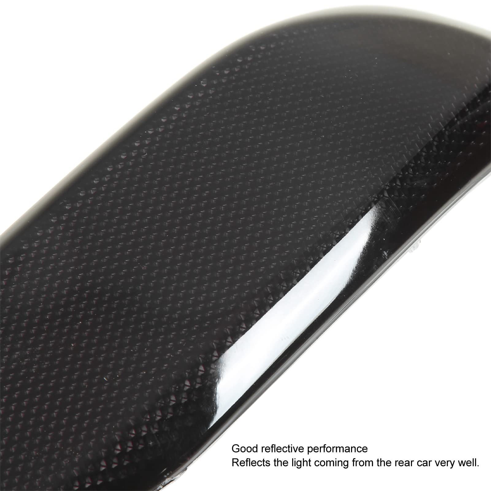 Aramox Rear Bumper Reflector, Left Right Rear Bumper Reflector Smoky Black 68105145Ac Replacement For Jeep Cherokee Kl 2014-2018