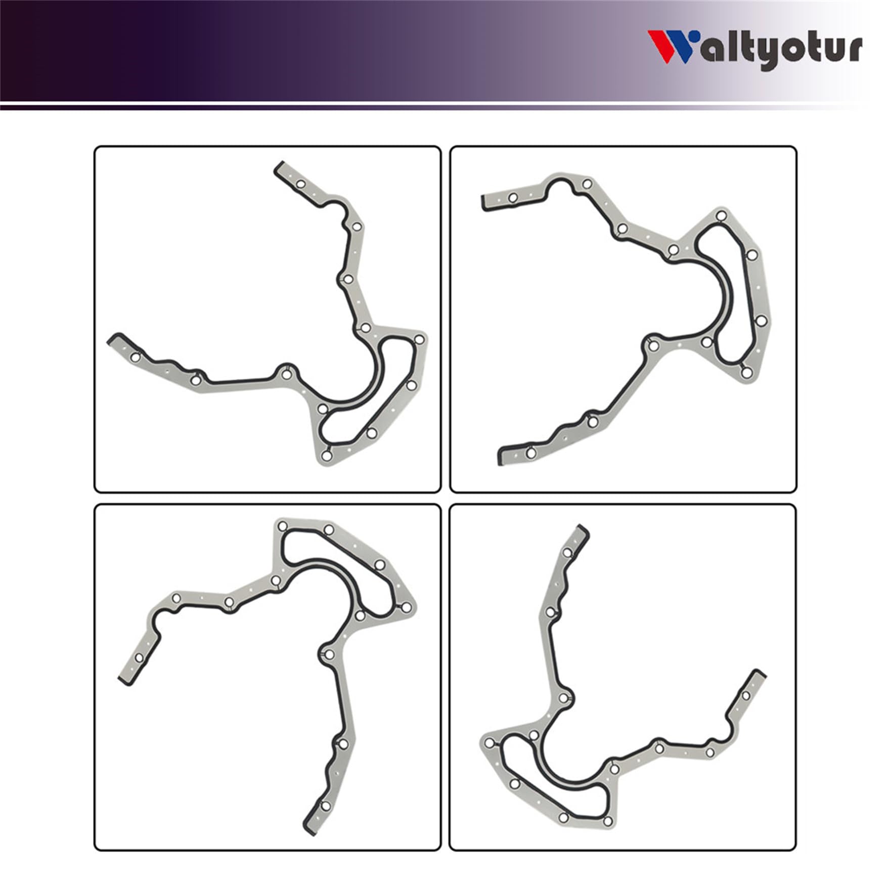 Rear Main Seal Kit Replacement for 5.3L 6.0L 6.2L GMC 4.8L 5.3L 6.0L 12633579 12639250