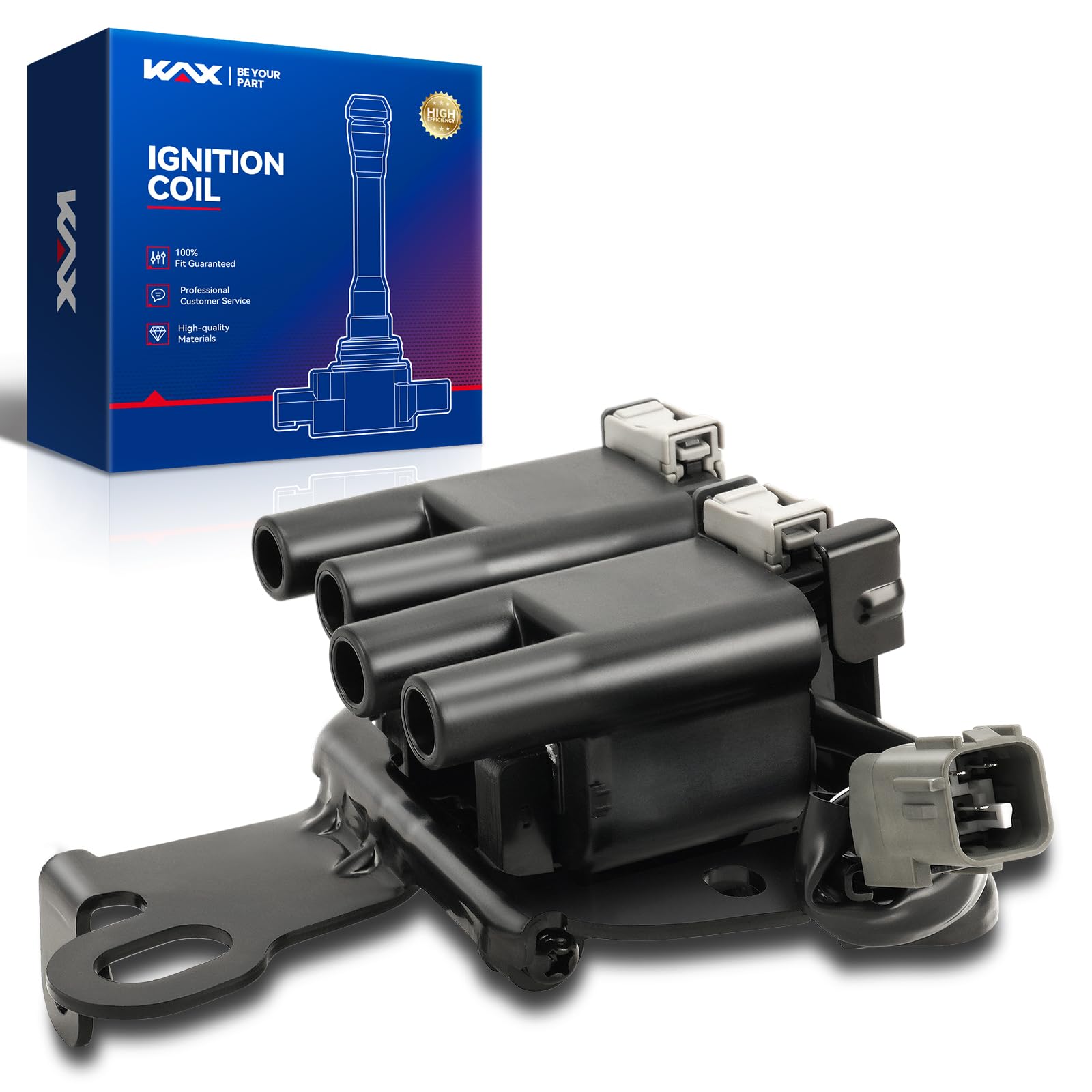 KAX UF503 Ignition Coil 1 Packs Fit for Aveo 2004-2011,Aveo5 2007-2008,Forenza 2004-2008,Reno 2005-2008,Nubira 2000-2002,G3 2010