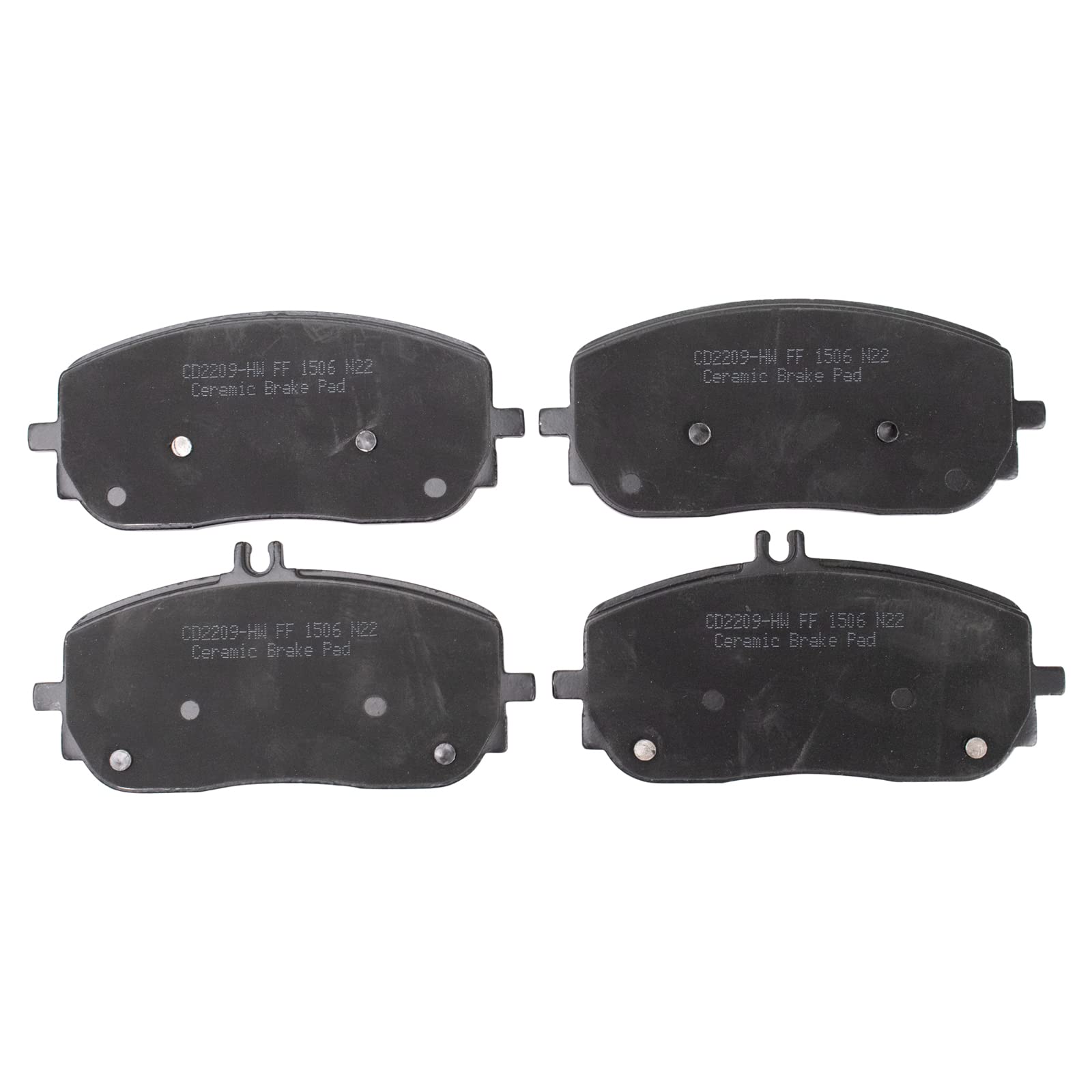 Trq Front Brake Pads Ceramic Compatible With 2020-2022 Mercedes-Benz Cla250 Gla250 Gle350