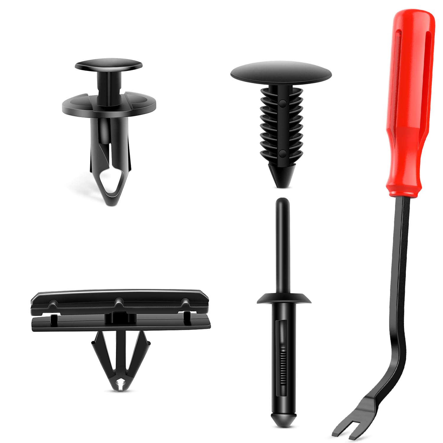 Nilight 121Pcs Fender Flare & Rocker Moulding Clip Assortment 6506007-Aa 6030441 68039280-Aa 6503598 Replacement For Jeep Wrangl