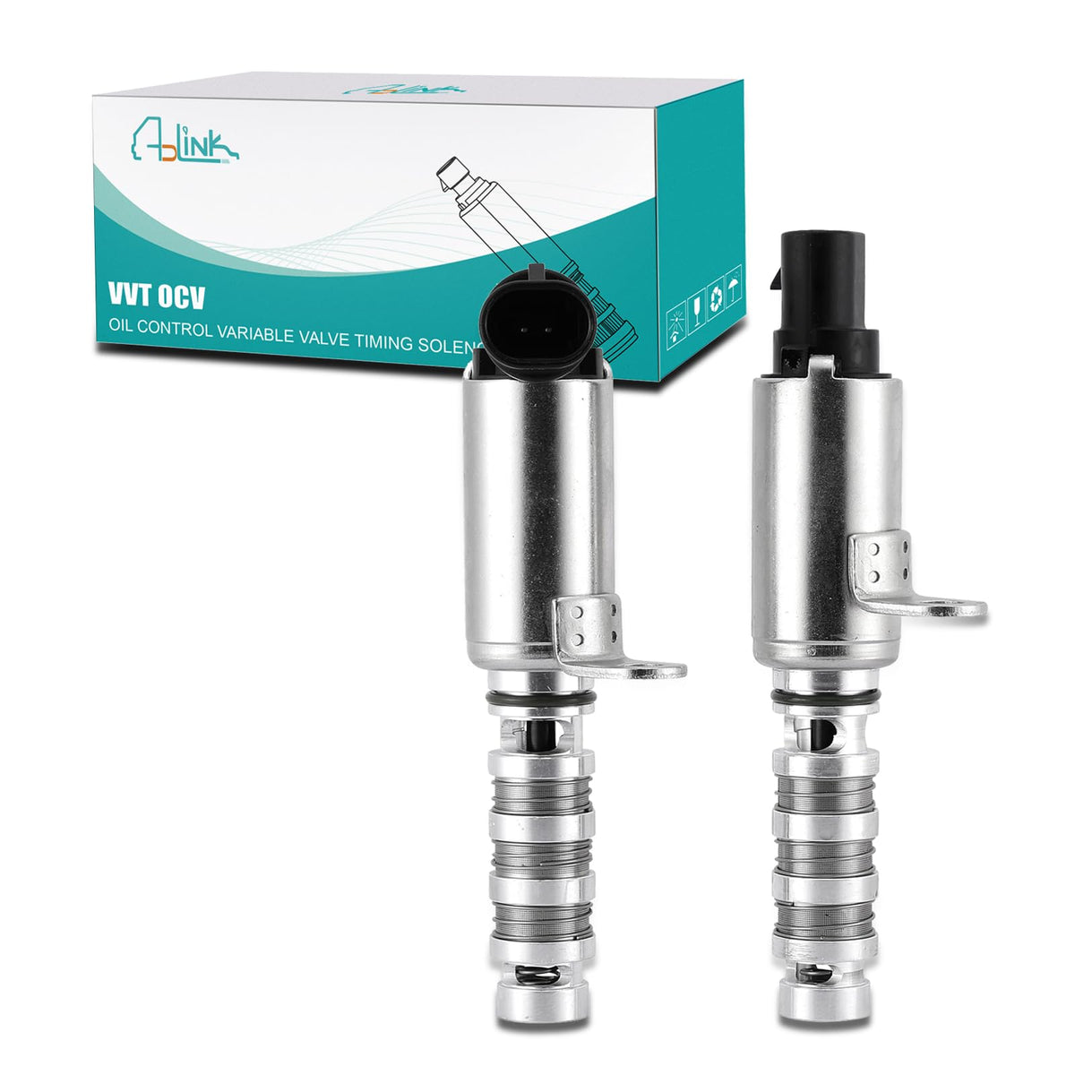 2 PCS 24375-2E100 24355-2E100 OCV Oil Control Variable Valve Timing VVT Solenoid (1.8L 2.0L) For 2012-2021 Hyundai Elantra Coupe