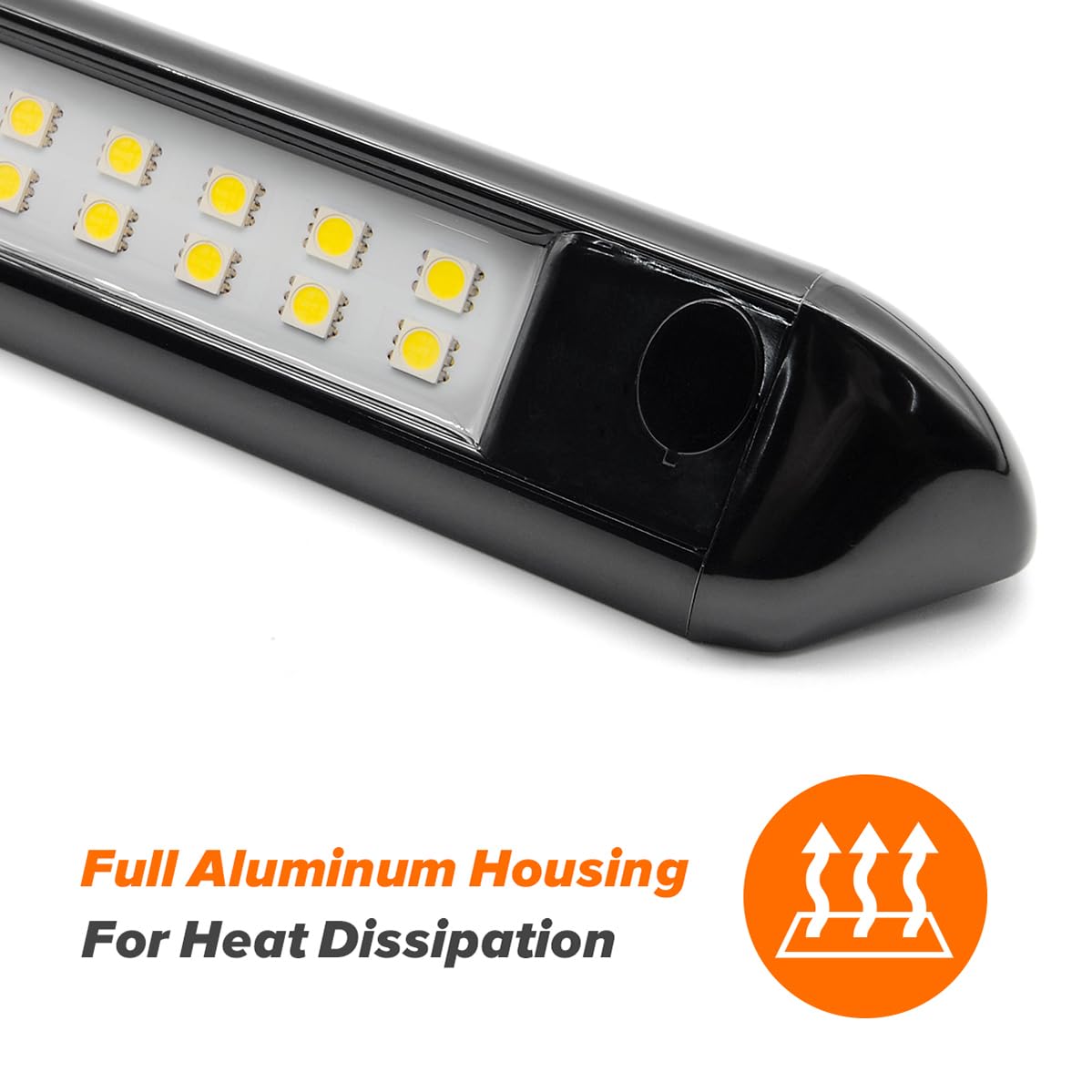 Dream Lighting Rv Awning Lights Camper Outside Porch Light Trailer Exterior Led Flood Light Bar 800 Lumen White Lighting 22Inch