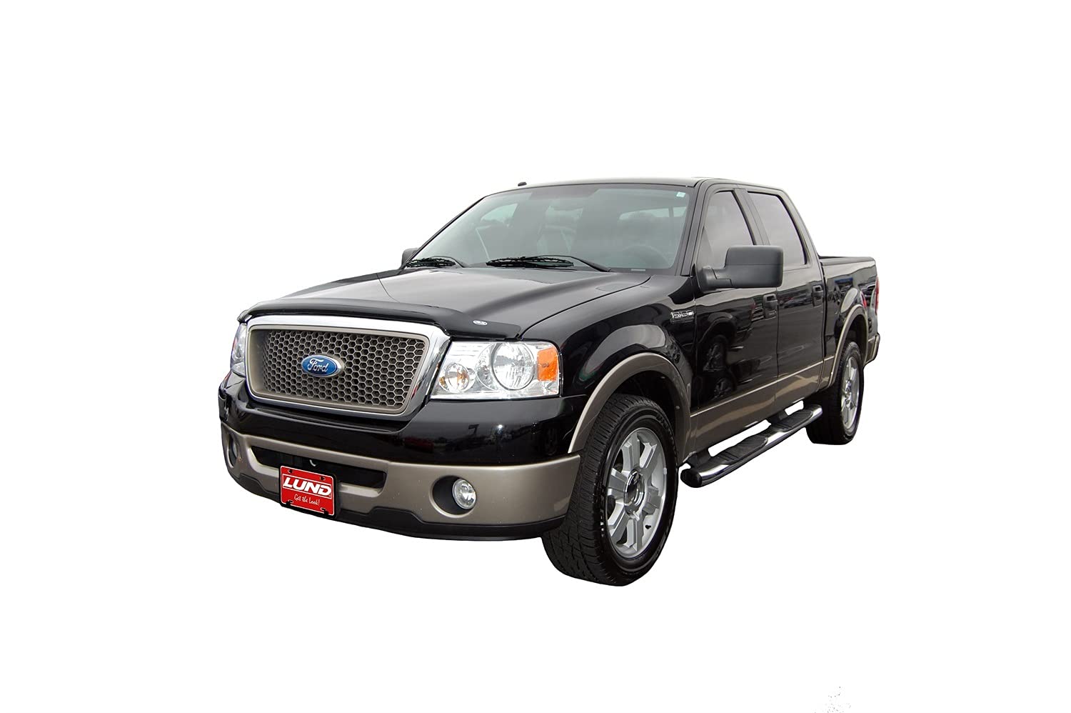 Auto Ventshade [AVS] Bugflector / Hood Shield | Fits 2004 - 2008 Ford F-150, 2006 - 2008 Lincoln Mark LT, 1 pc. | Dark Smoke - 2