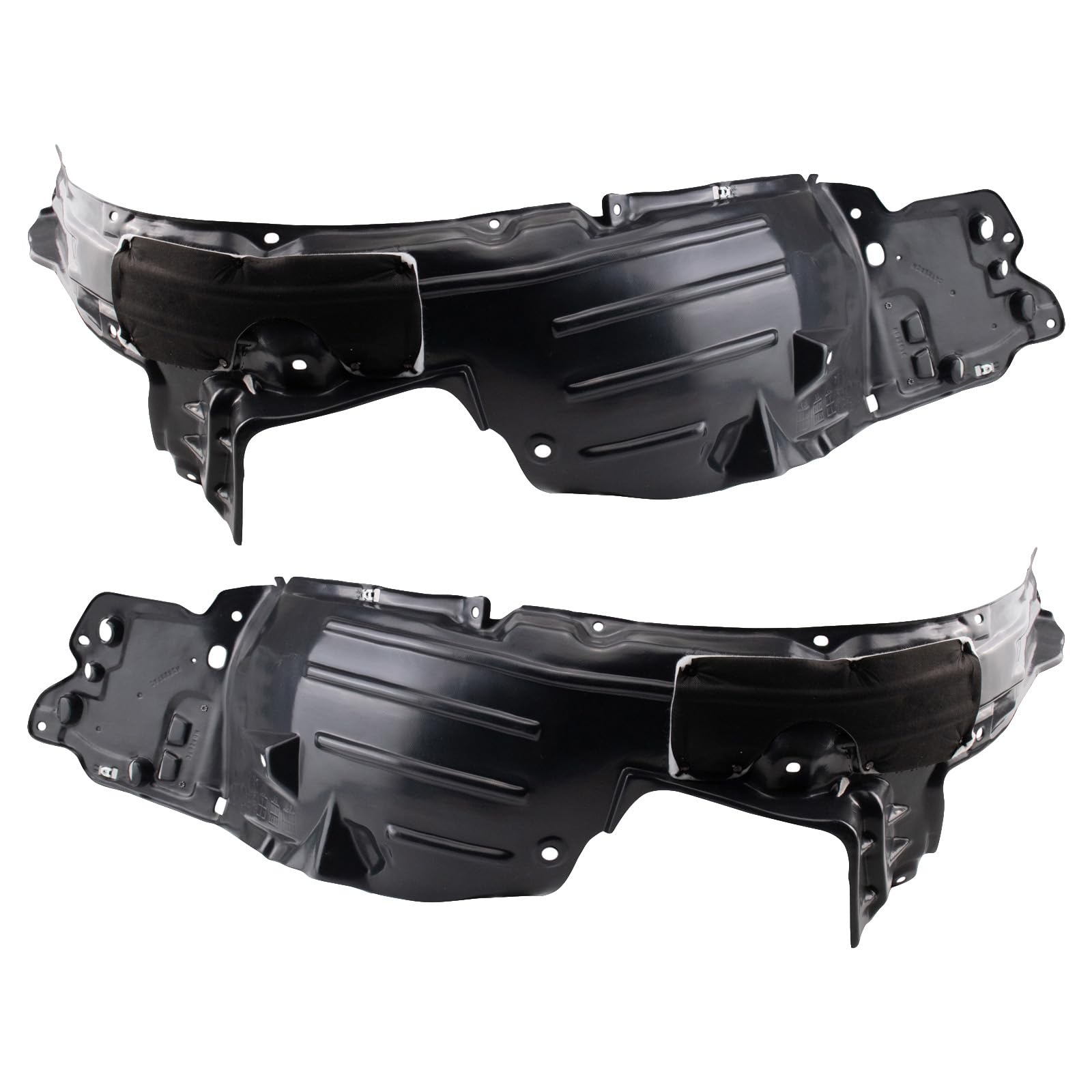 Trq Front Inner Fender Liner Set Compatible With 2018-2020 Honda Fit Ho1248182 Ho1249182