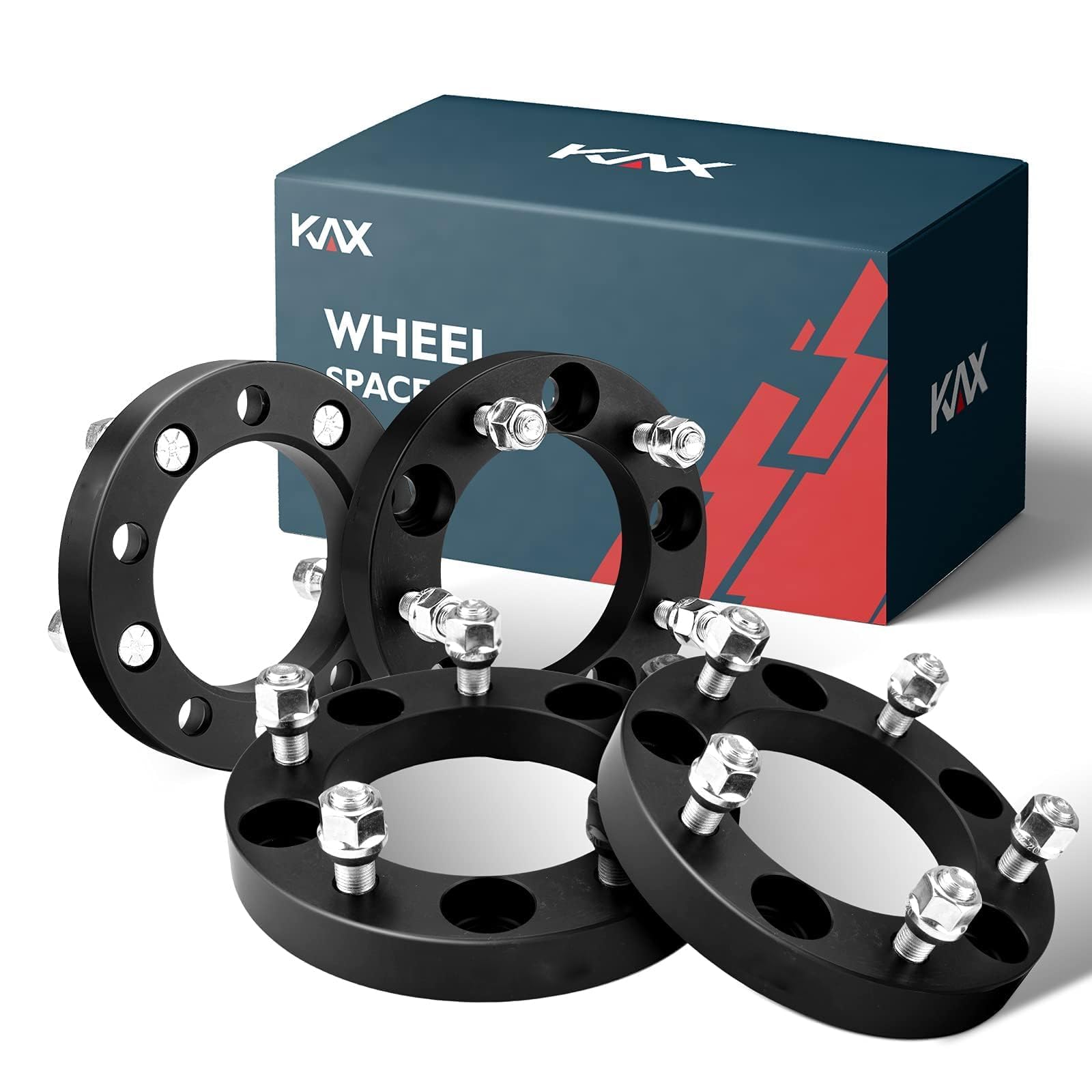Kax 5X5.5 Wheel Spacers,1 Inch 5 Lug Centric Wheel Spacers Fit For F-15-0, Ram 1500, F-100, Bro-Nco, Cj7, Cj5, Cj3 With 1/2'' X2