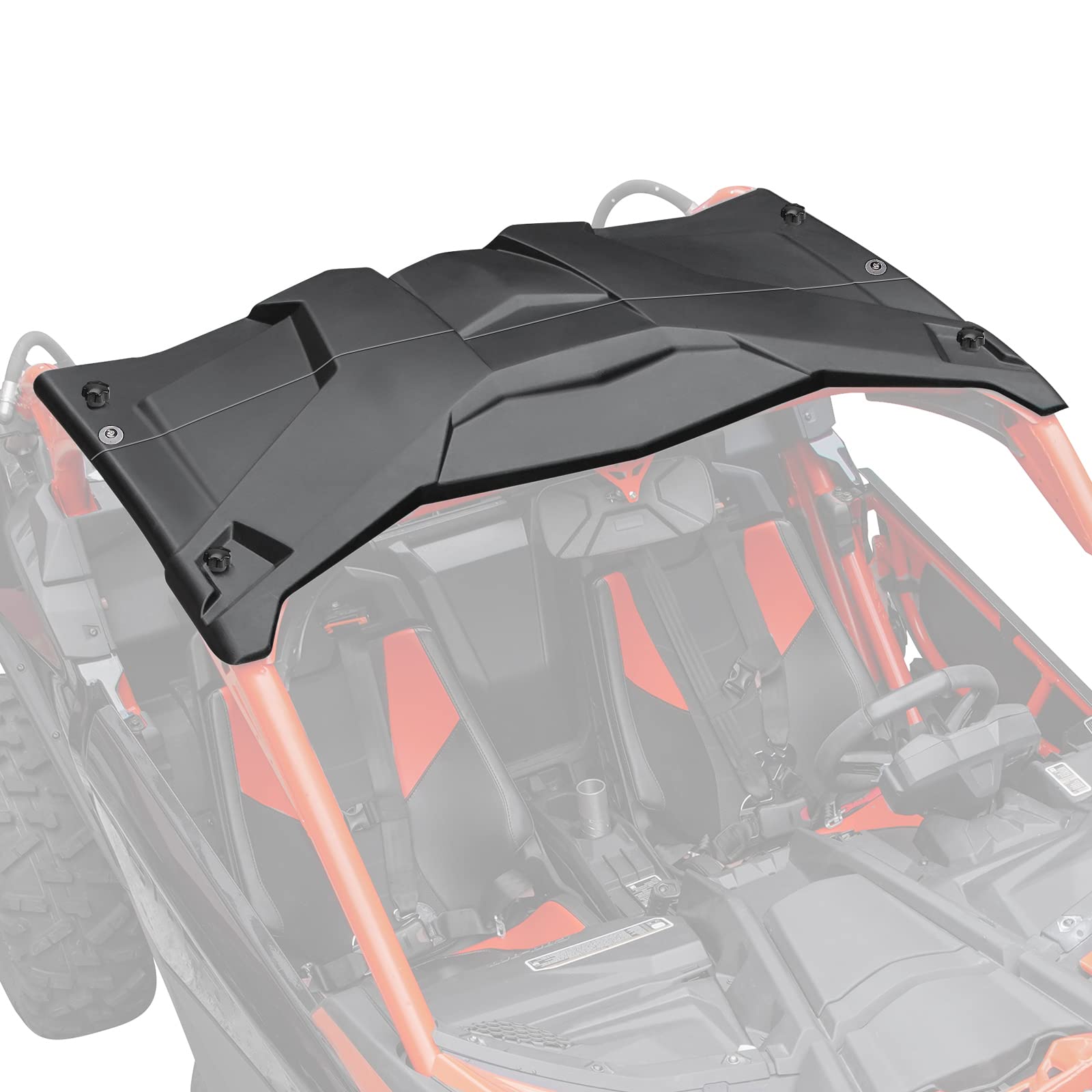 KEMIMOTO X3 Roof Top, 2-Piece Combination Compatible with Can Am Maverick X3 All 2-door Models 2024-2025 Sun Visor Plastic Hard 