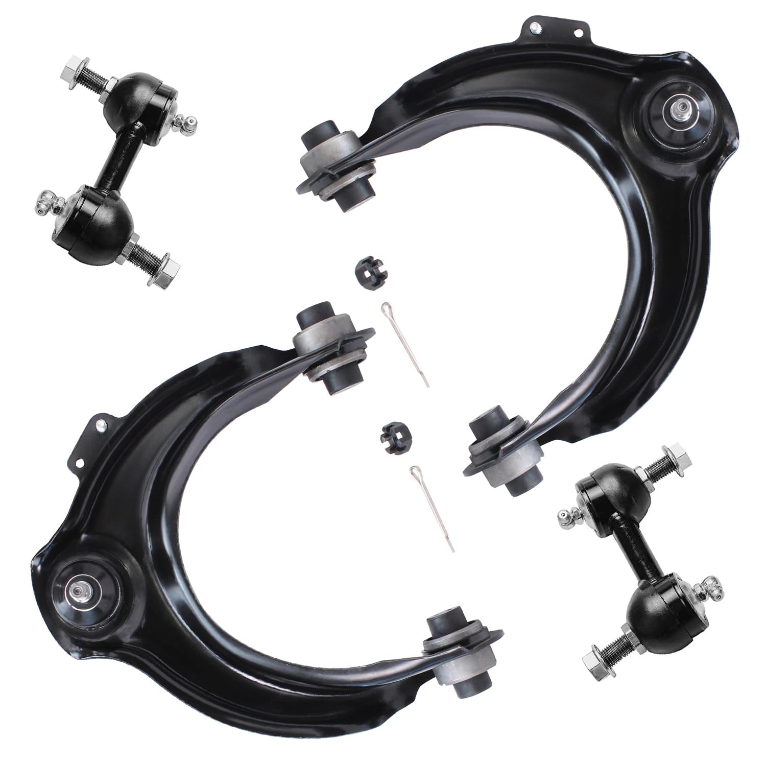 Detroit Axle - 4PC Front Upper Control Arm Sway Bar Replacement for 2003 2004 2005 2006 2007 Honda Accord
