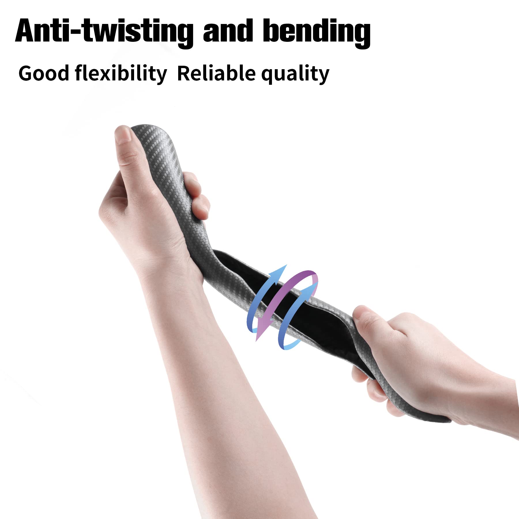 Amiss Car Carbon Fiber Anti-Skid Steering Wheel Cover, Segmented Protector, Butterfly Universal 99% Cover Interior Accessories (Grey)