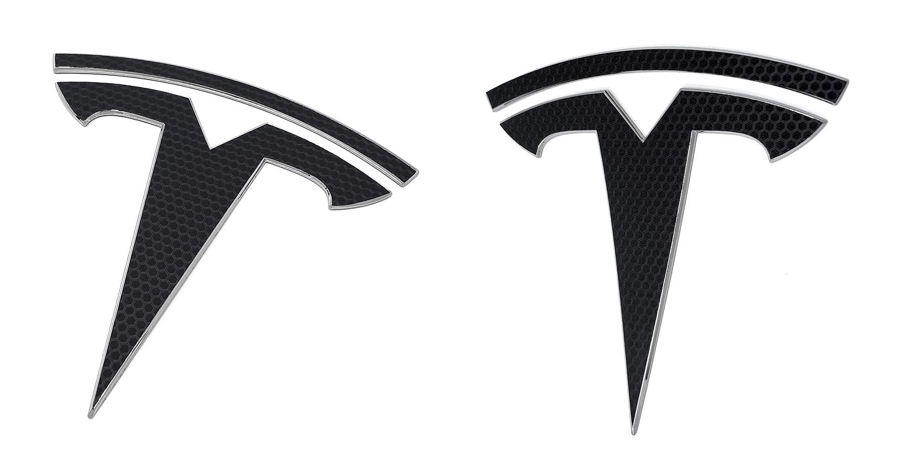 Custom Cut Graphics Logo Decal Wrap for Tesla Model Y, 4-pc Set (Matrix Black)