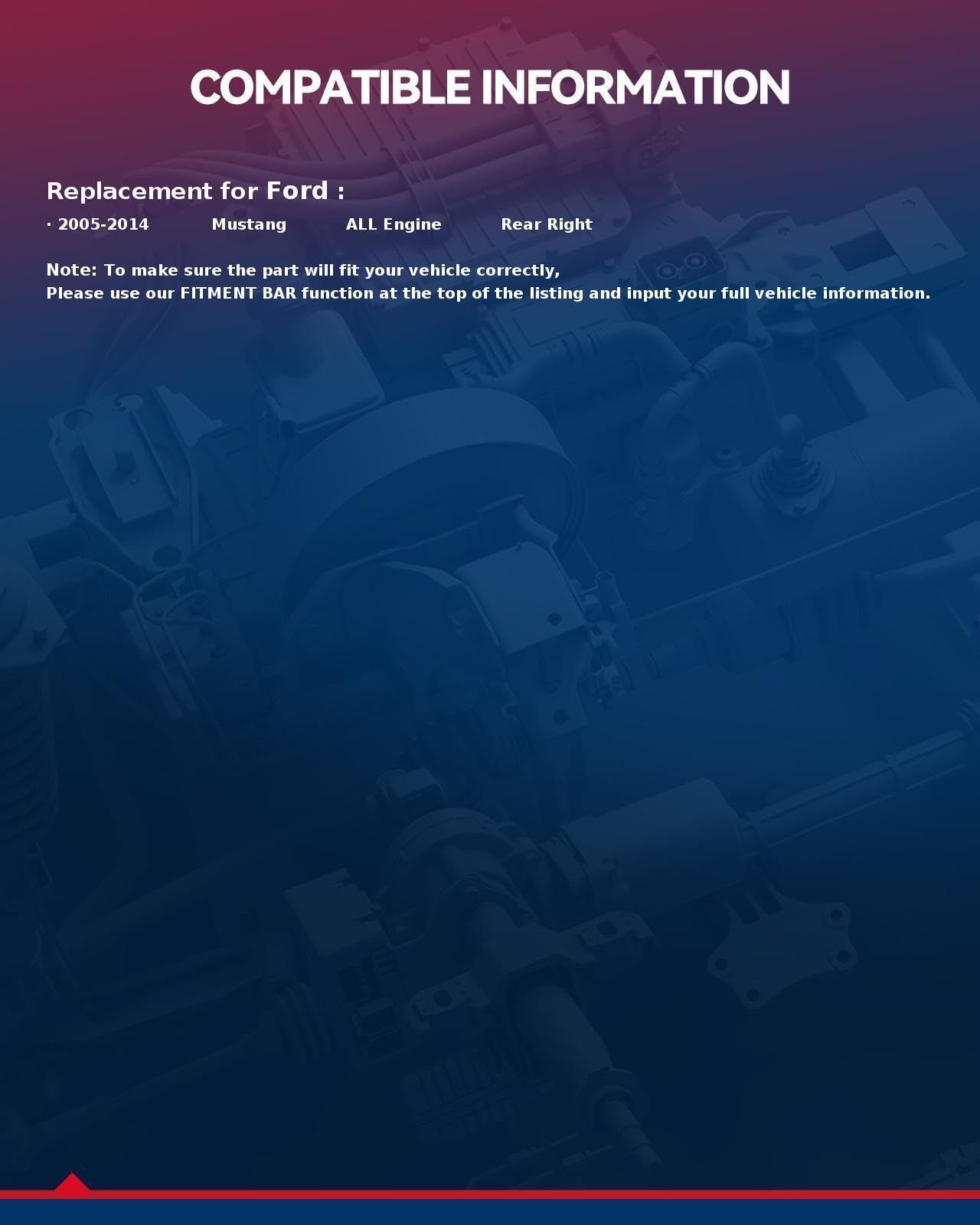 Kax Disc Brake Caliper Assembly Fit For Ford Mustang 2005-2014, Rear Right Passenger Side Brake Caliper, 18-B4927 Automotive Rep