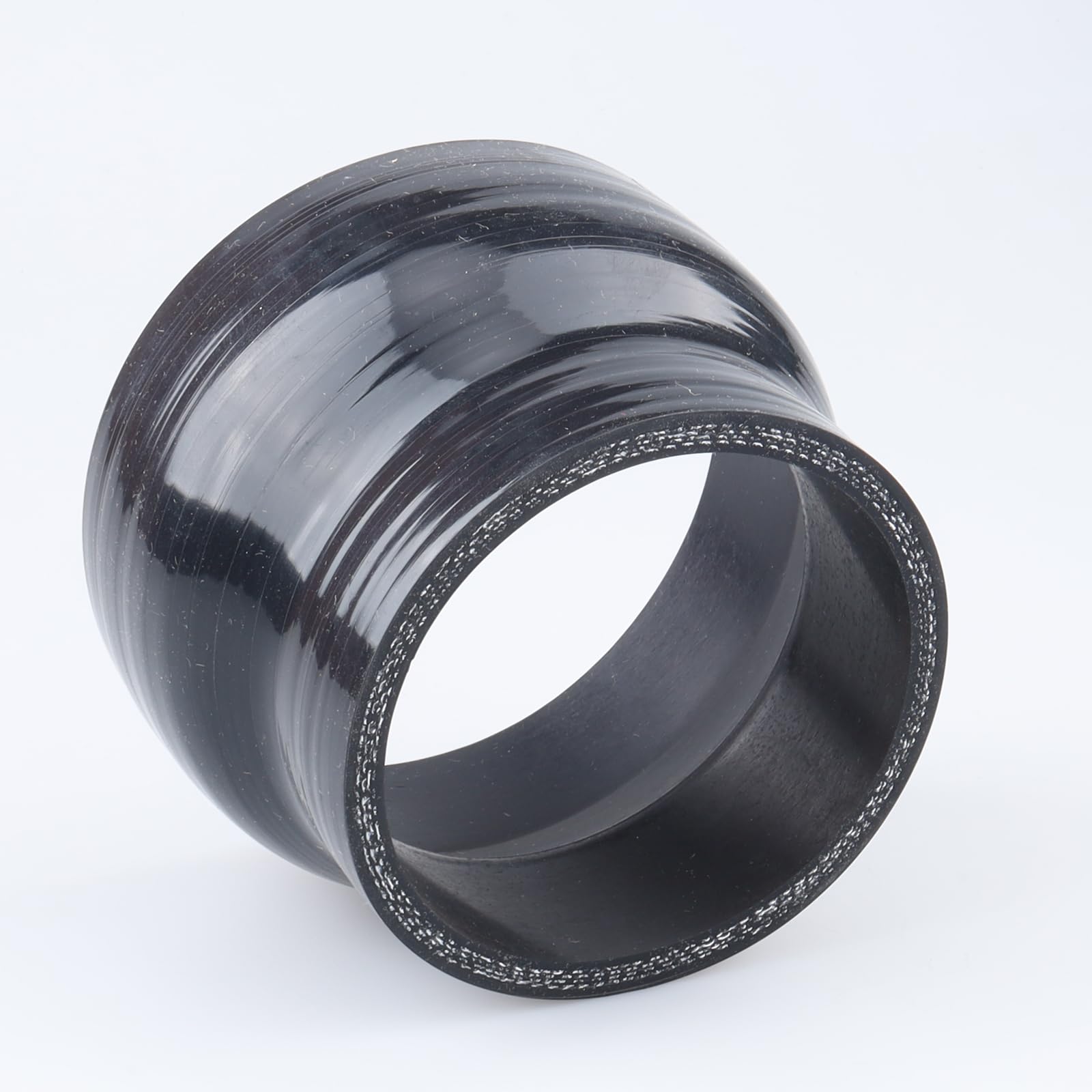 Ac Performance Id 4'' To 3.15'' (102Mm To 80Mm) Silicone Hose Straight Reducer 4-Ply Reinforced Black, 3'' Length