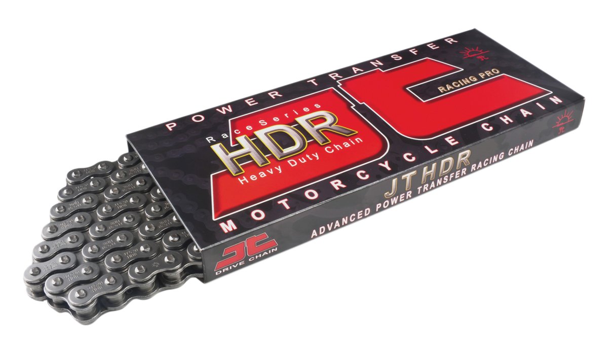 JT Chain JTC420HDR126SL (420 Series) Black Steel 126 Link Heavy Duty Non O-Ring Chain with Connecting Link